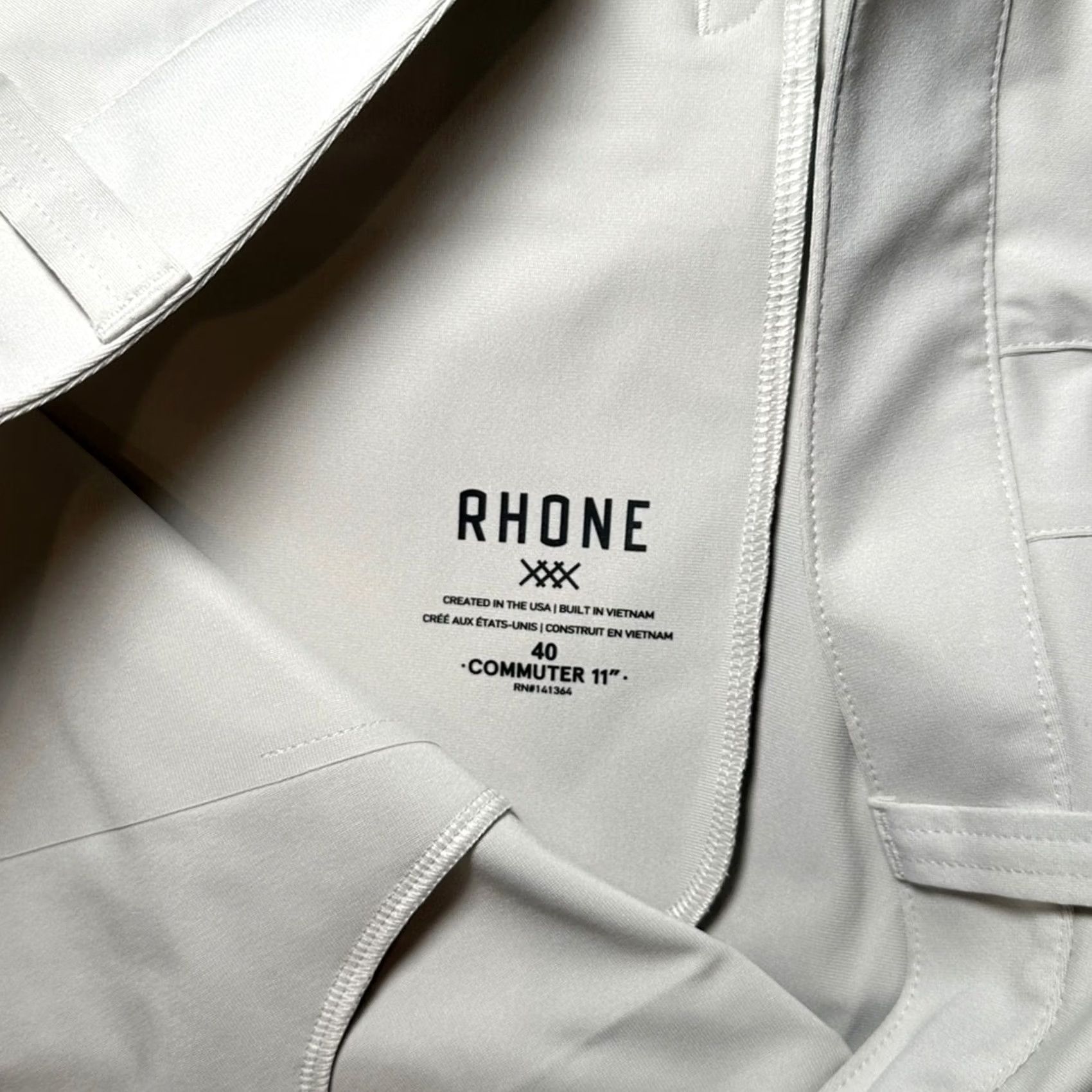 Rhone Rhone 11” Commuter Shorts Men's 40 Chino Regular Stone Cream 40 Inseam 10.5” Mens Size US 40 / EU 56 - 6 Thumbnail