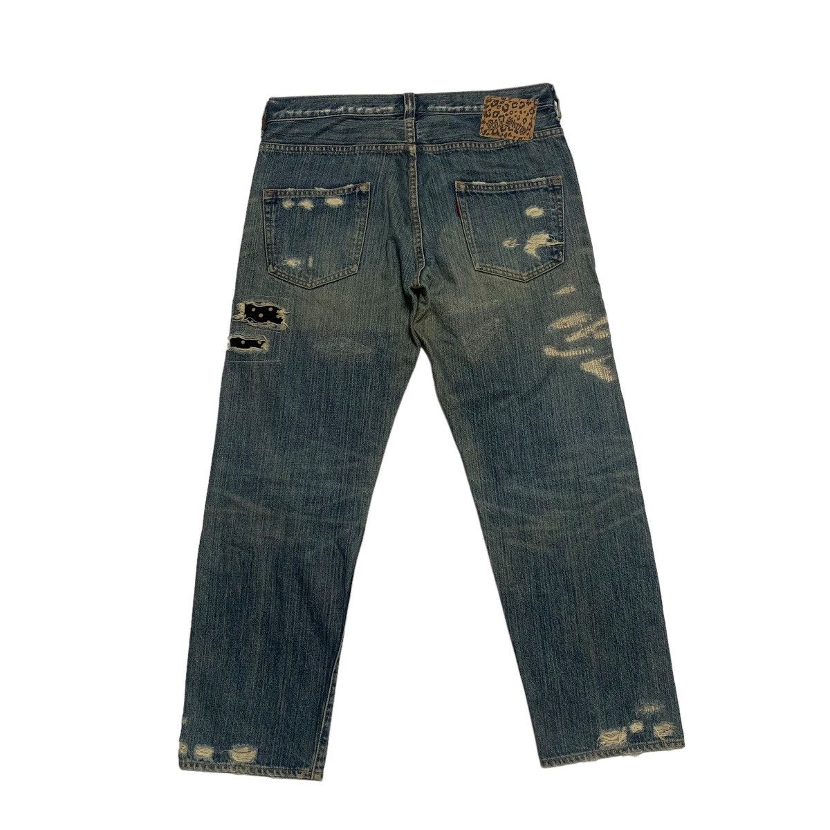 Japanese Brand RNA Distressed Style Jeans Size US 34 / EU 50 - 6 Thumbnail