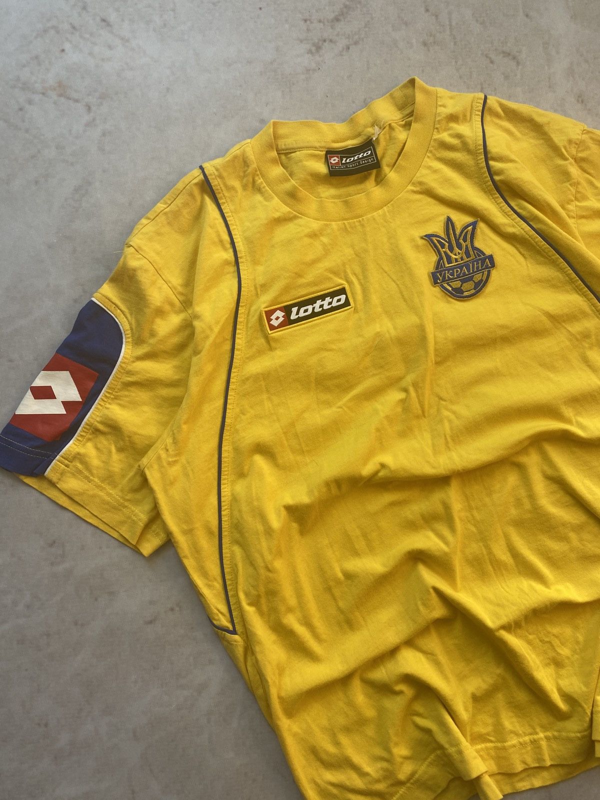 Lotto Sport × Vintage Lotto Ukraine 2006 Vintage Soccer Jersey Away Football Shirt Size US L / EU 52-54 / 3 - 3 Thumbnail