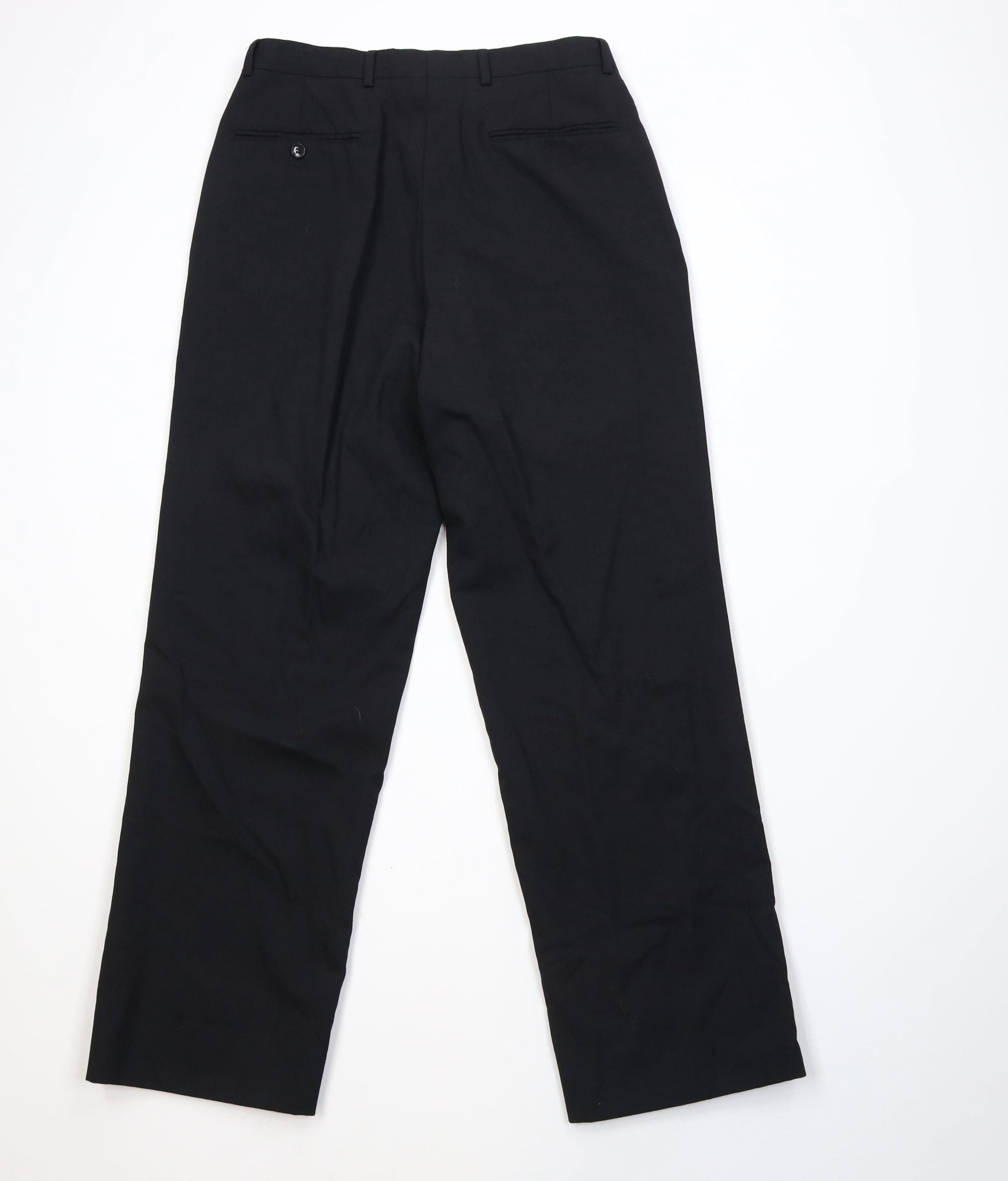 Vintage Vintage 90s Streetwear Wide Leg Chino Pants Trousers Black Size US 30 / EU 46 - 9 Thumbnail