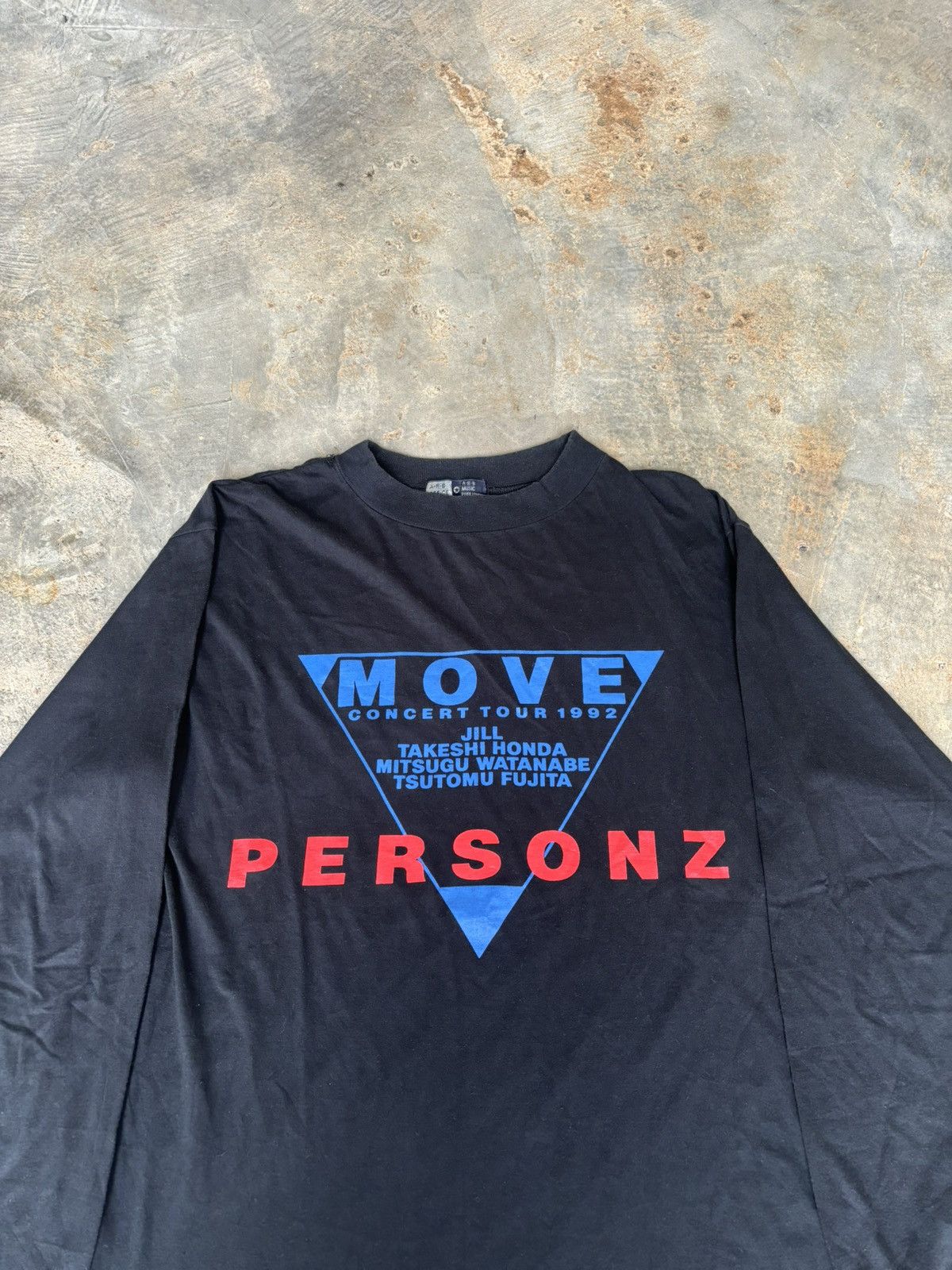 Band Tees × Japanese Brand × Vintage Vintage Move Concert tour 1992 Personz Longsleeve Size US M / EU 48-50 / 2 - 2 Thumbnail