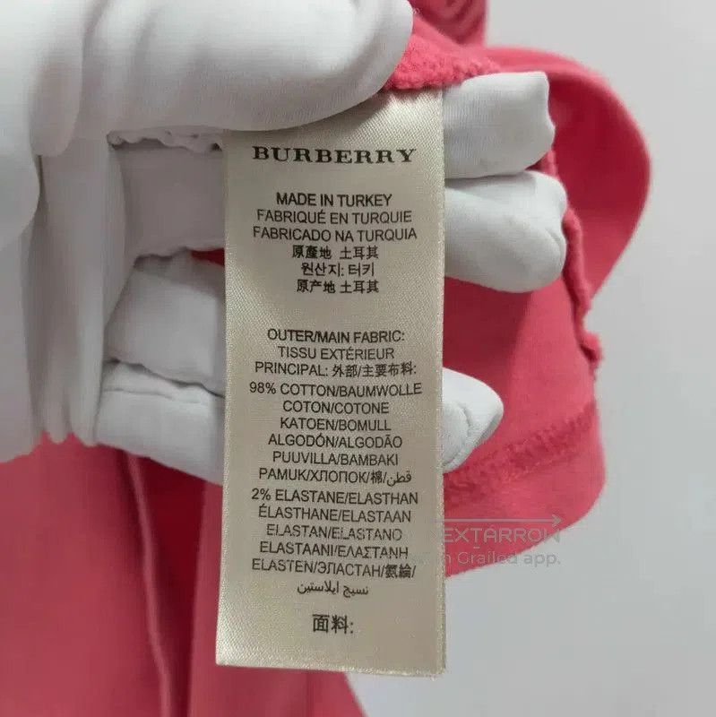 Burberry Burberry Summer Orange Cotton Short Sleeve T-Shirt. Size L / US 10 / IT 46 - 4 Thumbnail