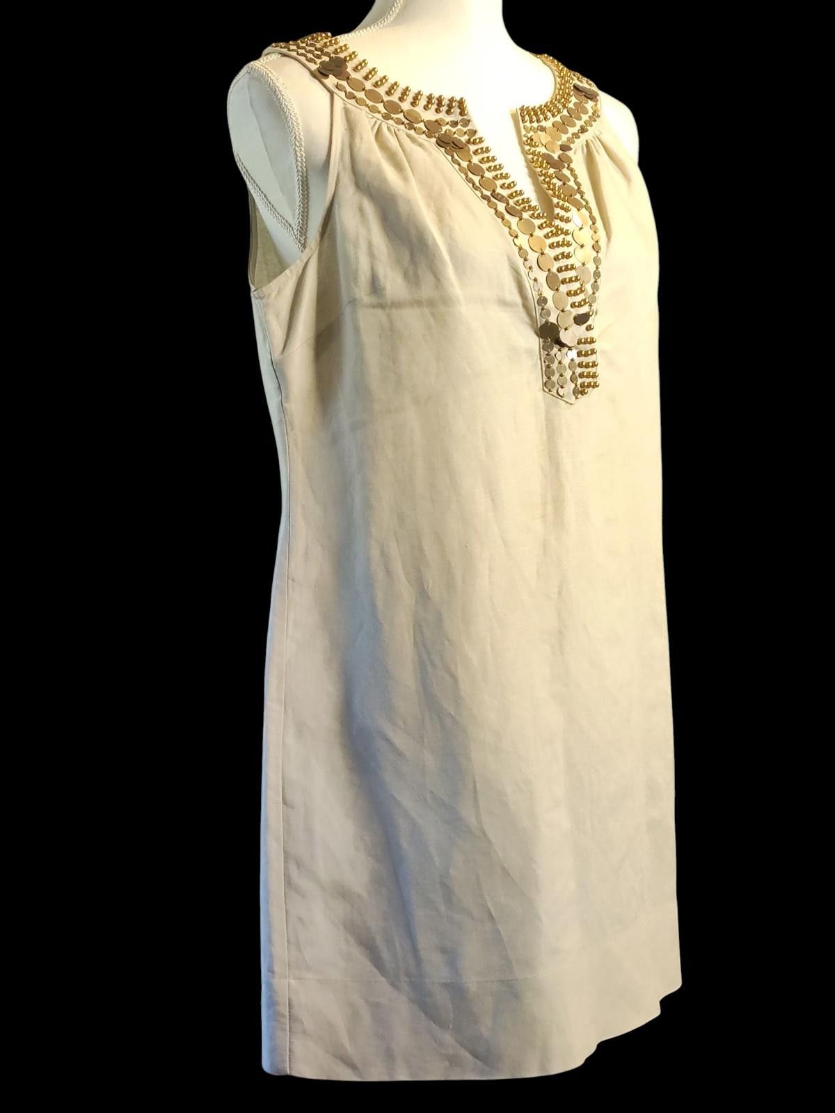 Other New York & Company Sleeveless Dress w/Embellished V-Neck Size S / US 4 / IT 40 - 4 Thumbnail