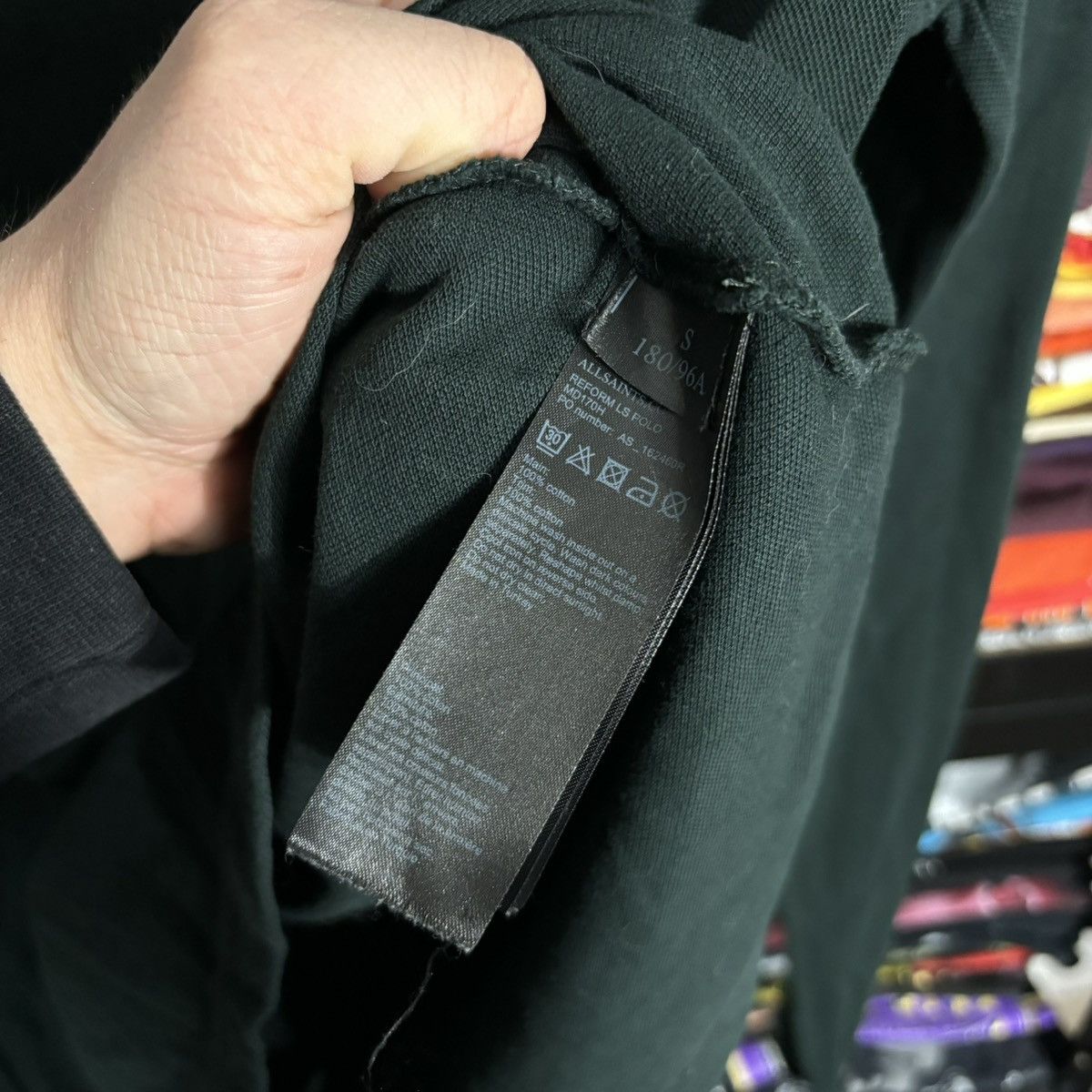 Allsaints × Japanese Brand Vintage Y2K ALLSAINTS Luxury Casual Style Polo Longsleeve Size US S / EU 44-46 / 1 - 4 Thumbnail