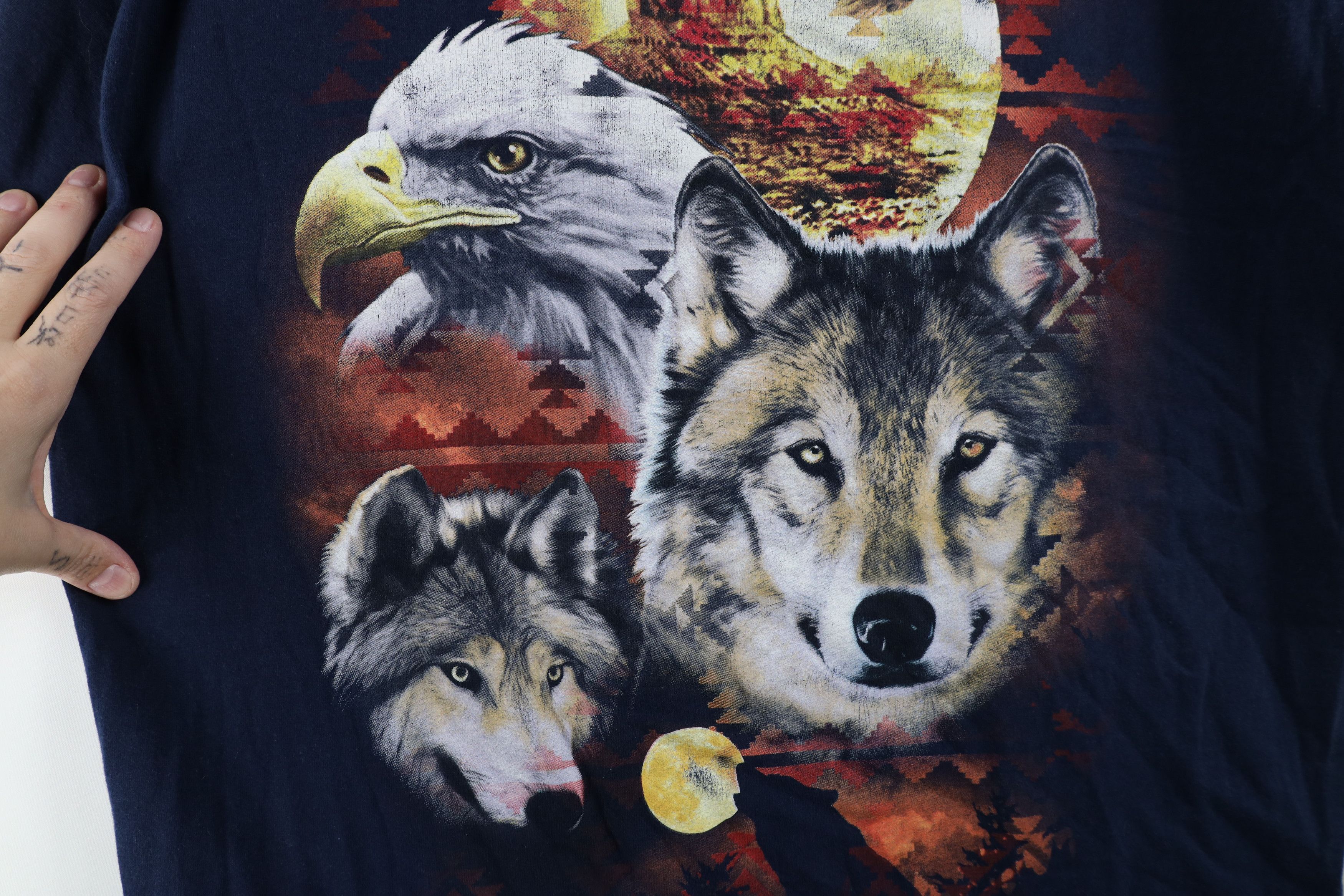 Vintage Vintage 90s Y2K Streetwear Southwestern Nature Eagle T-Shirt Size US L / EU 52-54 / 3 - 6 Thumbnail