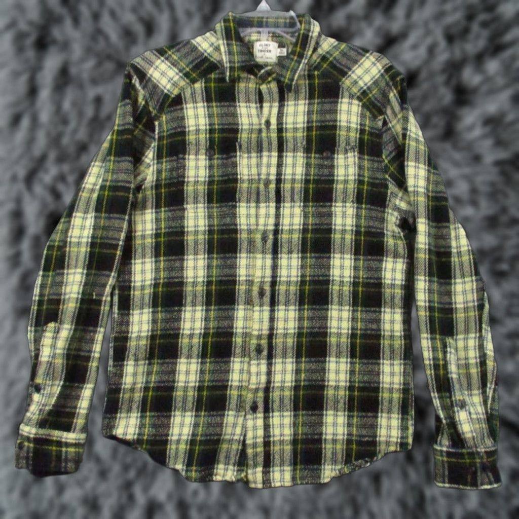 Flint And Tinder Flint And Tinder Shacket Shirt Jacket Men Medium Green Plaid Pockets Heavy - Vintage? No Size US M / EU 48-50 / 2 - 1 Thumbnail