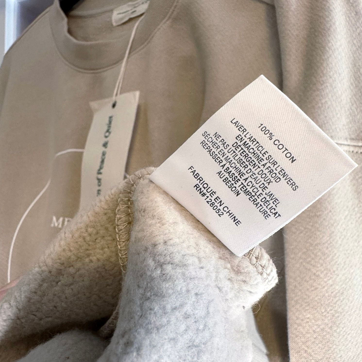 Museum of Peace & Quiet × Museum of Peace and Quiet •NWT• Museum of Peace & Quiet Health Taupe Crewneck • Large Size US L / EU 52-54 / 3 - 10 Thumbnail