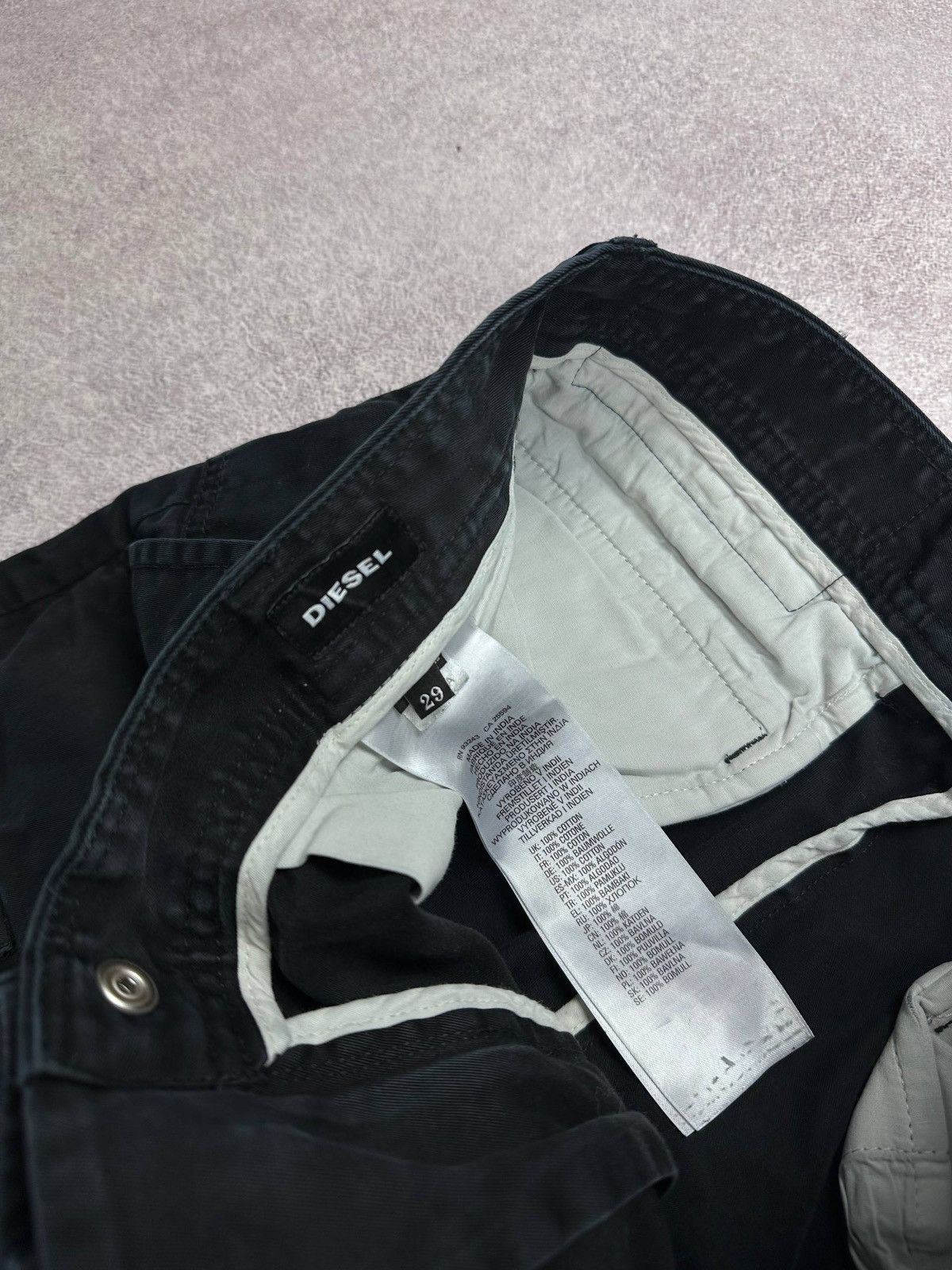 Diesel Vintage Diesel Y2K Grunge Cargo Pants 29 Size US 29 - 8 Thumbnail