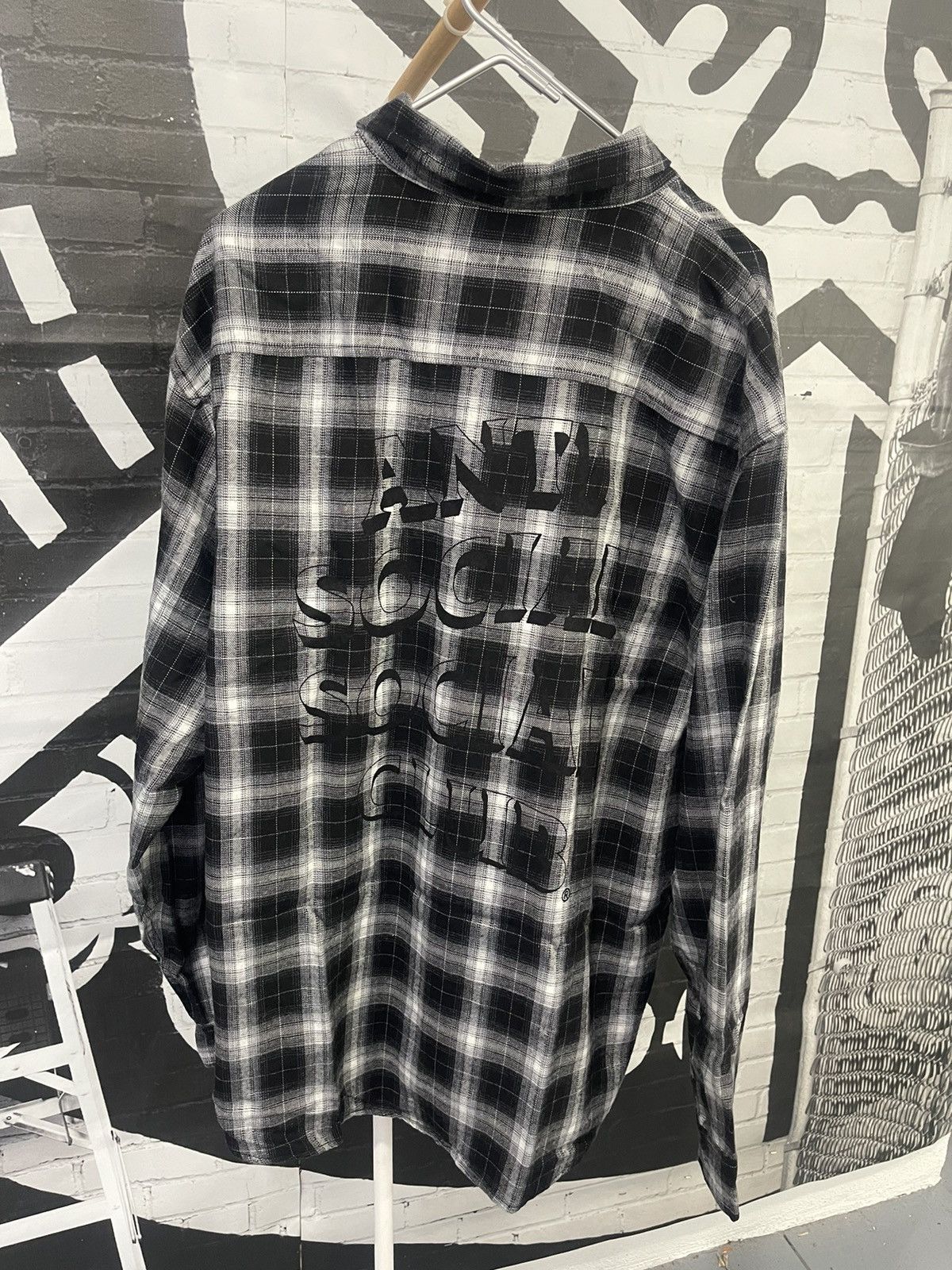 Anti Social Social Club × Designer ⚡️ ASSC Anti Social Club Overwhelming Proof Flannel 2XL ⚡️ Size US XXL / EU 58 / 5 - 4 Thumbnail