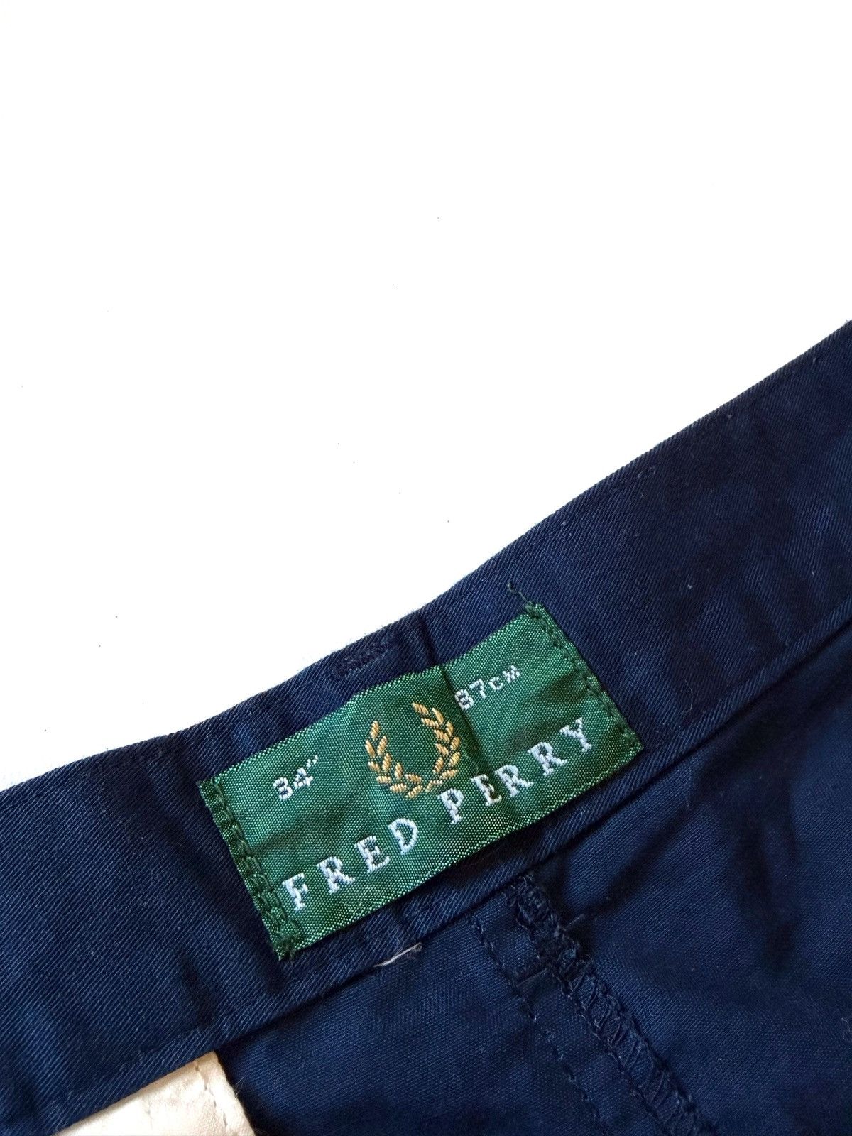 Fred Perry Fred Perry Men Blue Vintage Chino Shorts Size 34/L Logo Size US 34 / EU 50 - 8 Thumbnail