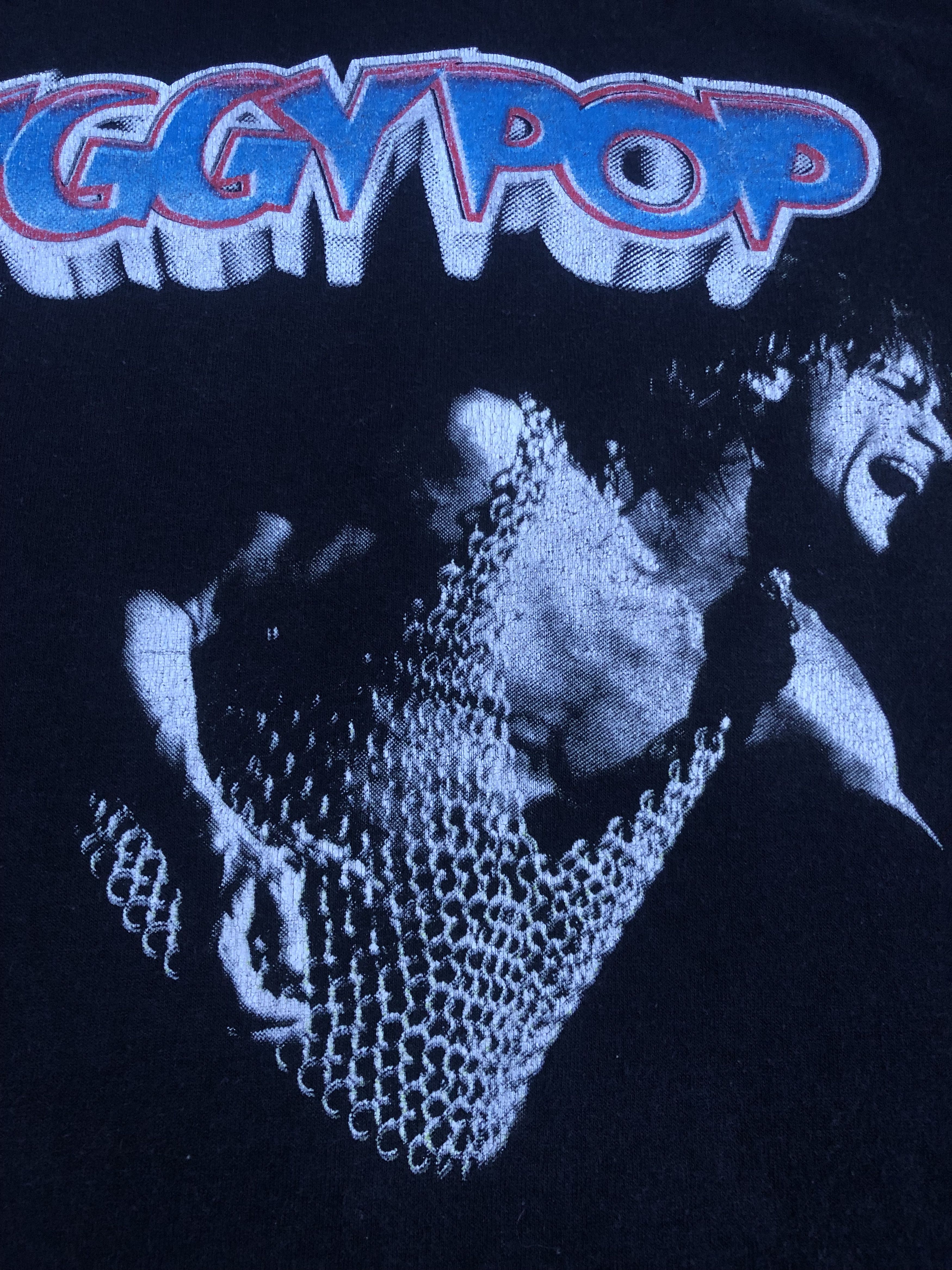 Band Tees 🔥Vintage 88' IGGY POP Raw Power Punk Band Rare T-Shirt Size US XL / EU 56 / 4 - 6 Thumbnail