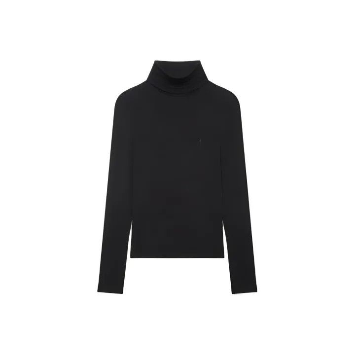 Saint Laurent Paris Saint Laurent Black Turtleneck Long Sleeve Sweater Size US M / EU 48-50 / 2 - 1 Thumbnail