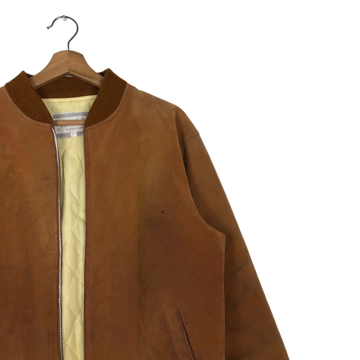 Japanese Brand 🔥Vintage Hi Suede Zipper Bomber Jacket Inspire Issey Miyake Size US L / EU 52-54 / 3 - 6 Thumbnail