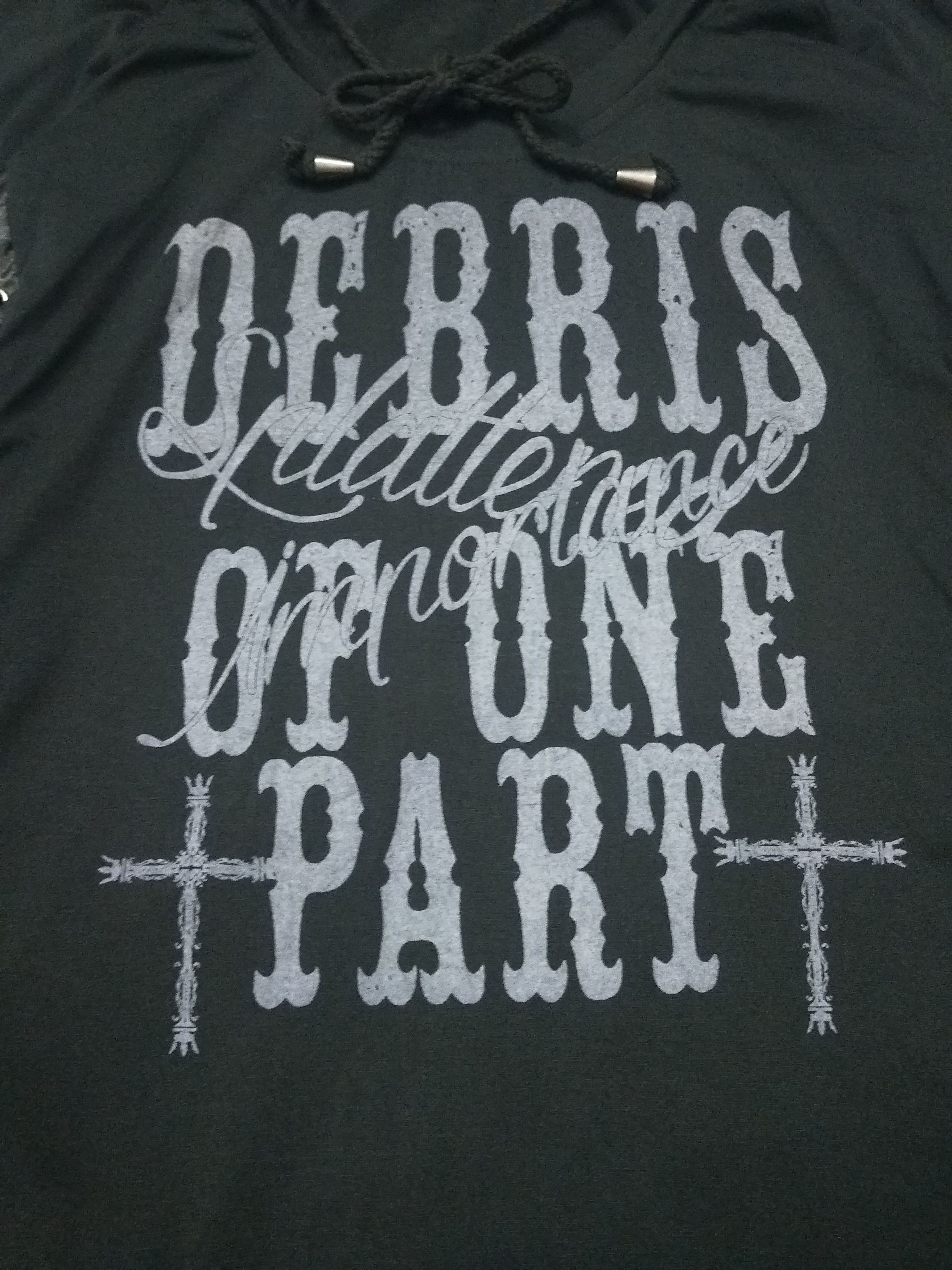 Seditionaries Ghost Of Harlem Lace Up Hoodie - Gothic Punk Style Size M / US 6-8 / IT 42-44 - 4 Thumbnail