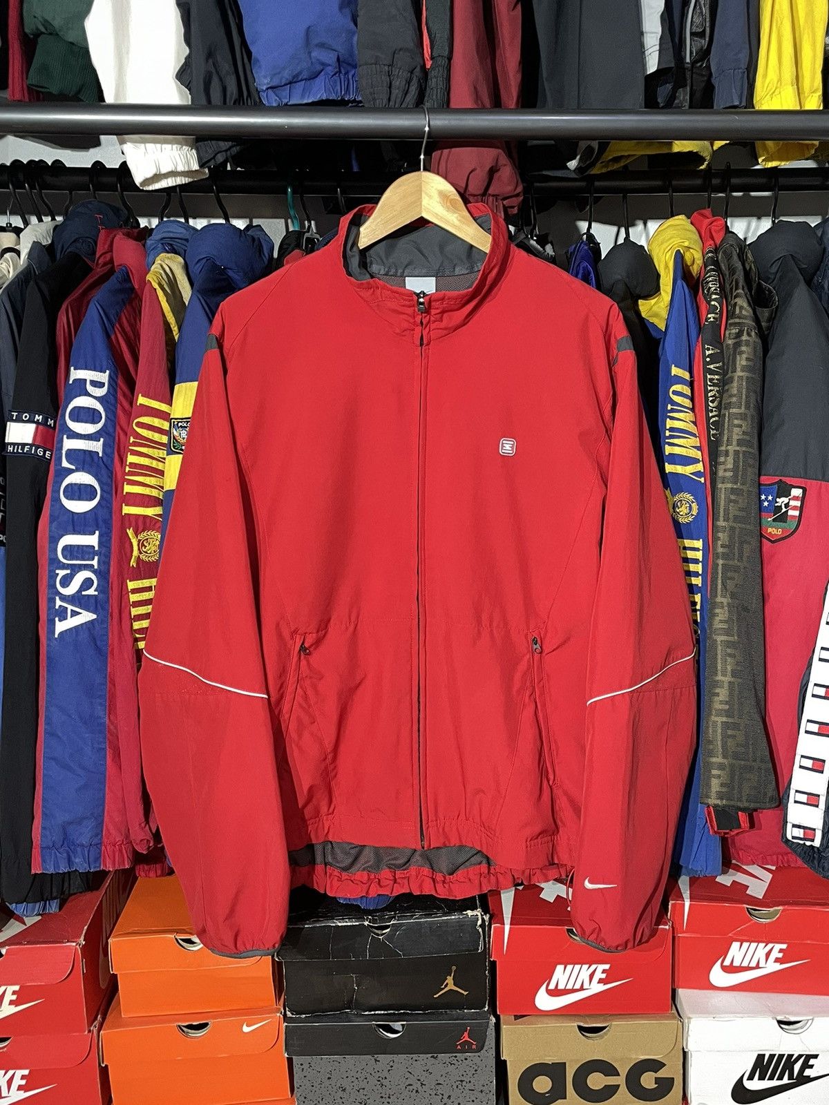 Nike × Vintage Windbreaker Nike Shox 00’s Size US L / EU 52-54 / 3 - 1 Thumbnail