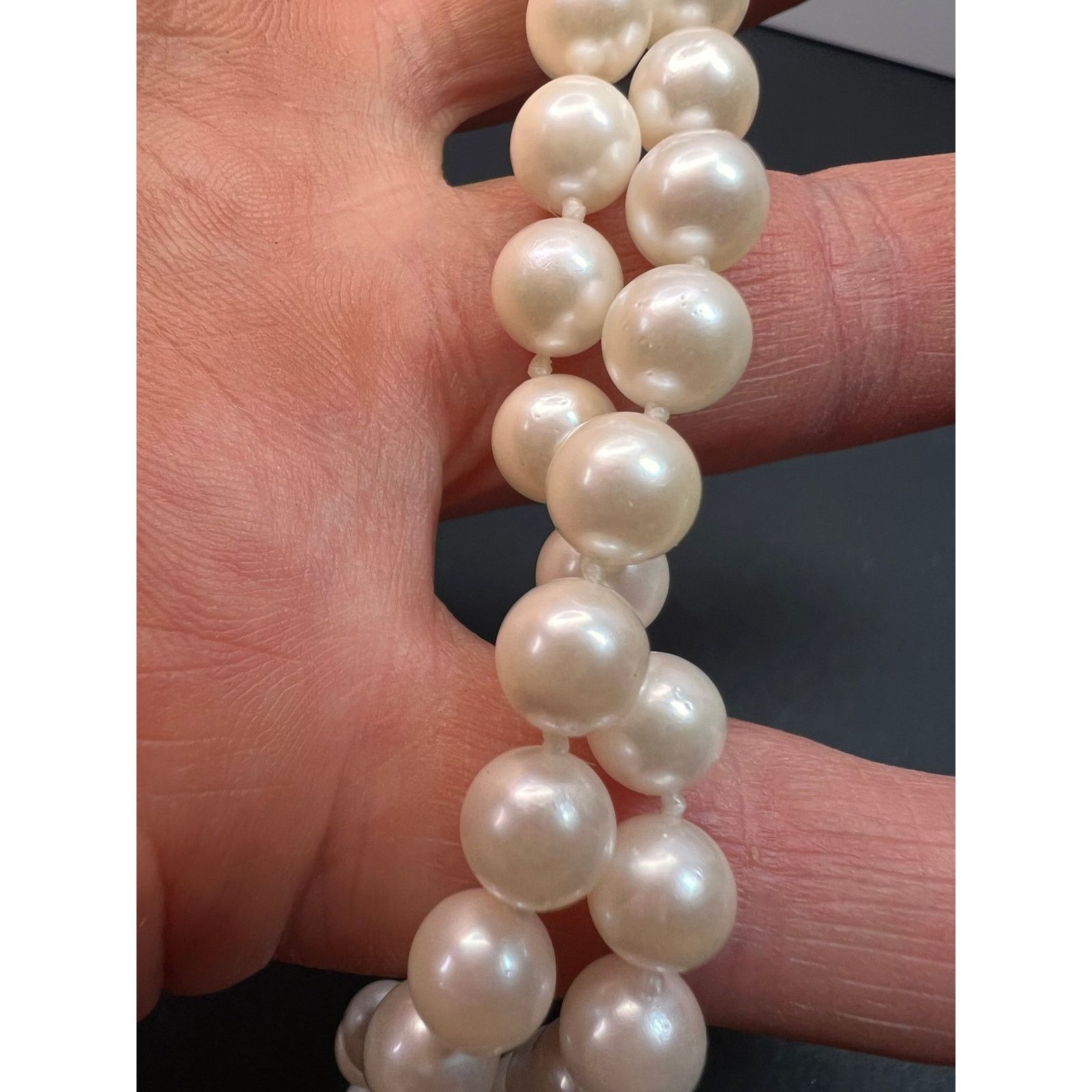 Other 7mm cultured pearl 18 inch necklace with 14k gold clasp Size ONE SIZE - 10 Thumbnail