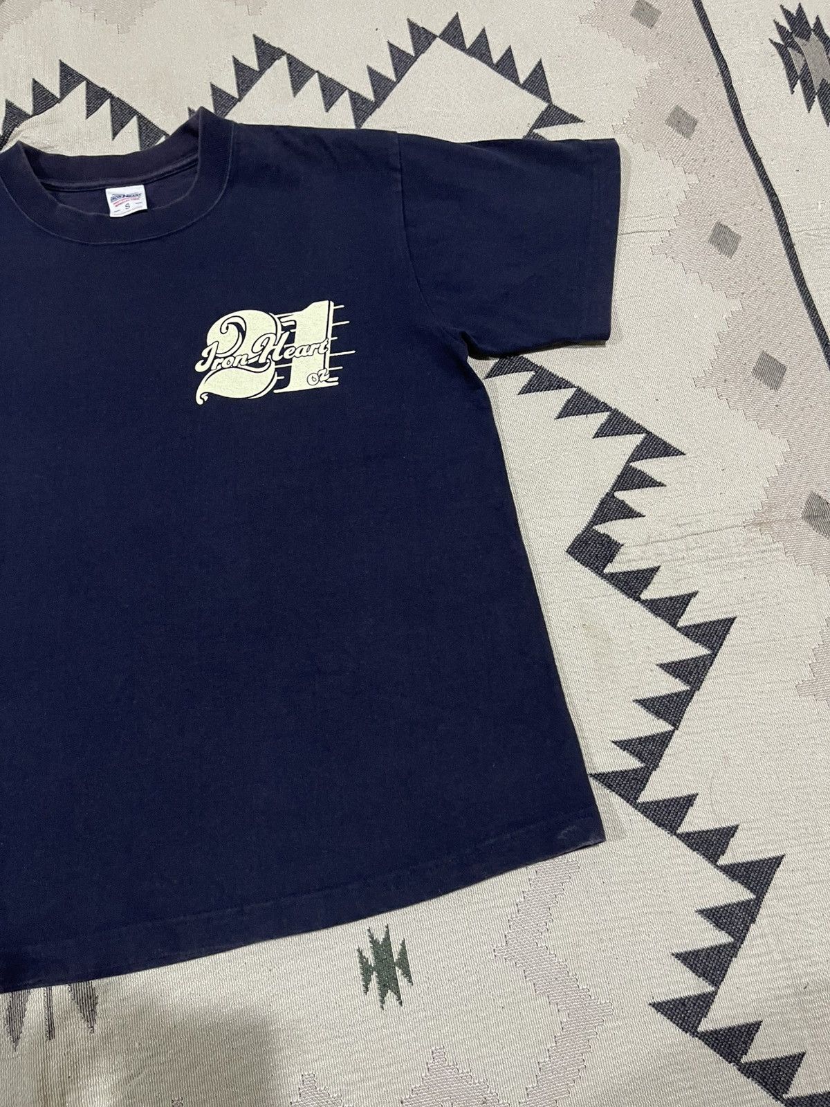 Iron Heart 2000s IRON HEART 21oz SHORT SLEEVE SUNFADED Size US S / EU 44-46 / 1 - 5 Thumbnail