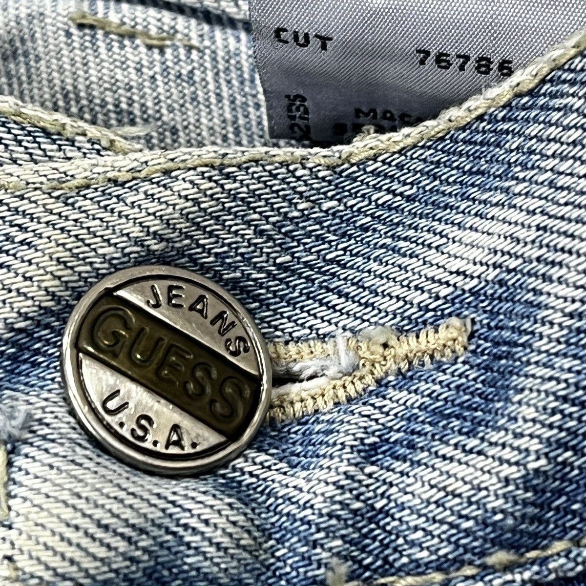 Guess × Vintage Vintage 90s GUESS USA Baggy Denim Size US 32 / EU 48 - 12 Thumbnail