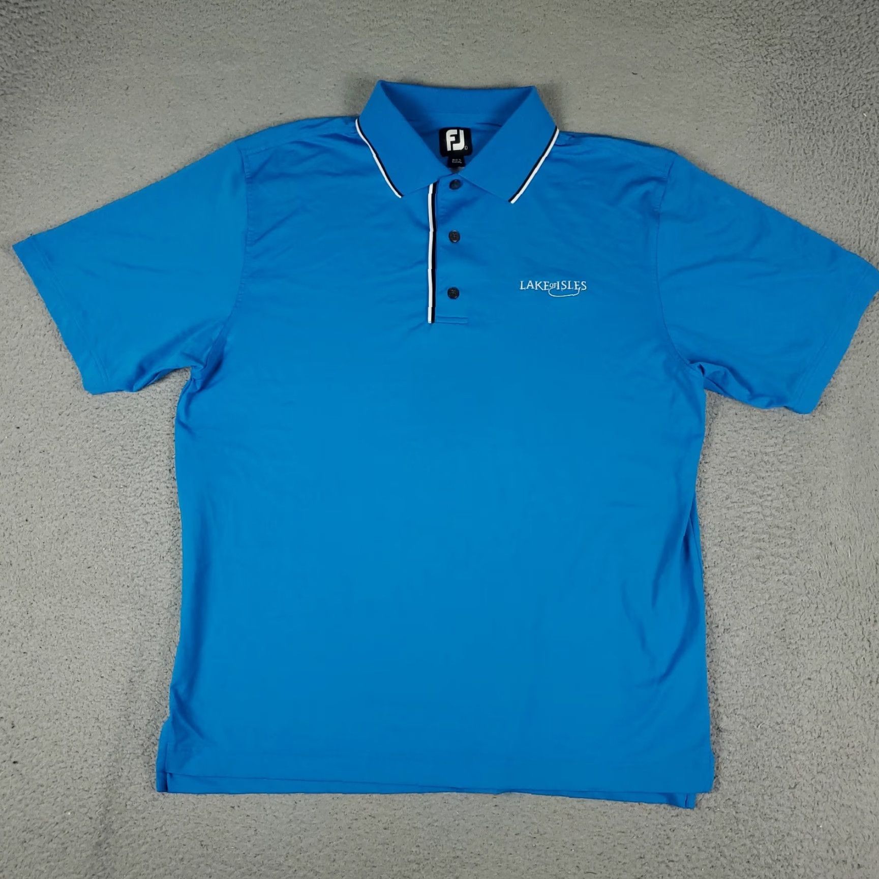 Footjoy FJ Polo Shirt Mens L Blue Golf Casual Short Sleeve Shirt Size US L / EU 52-54 / 3 - 2 Thumbnail