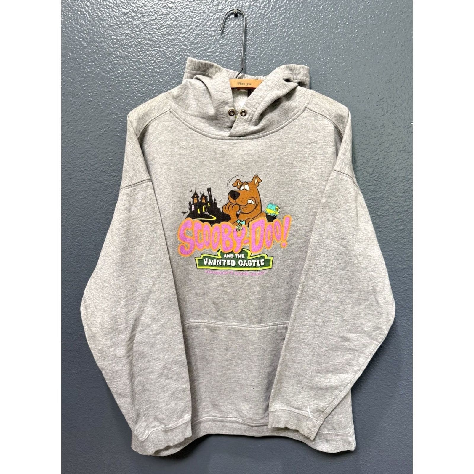 Vintage VINTAGE Scooby Doo Hoodie Gray XL Mens Pullover 2002 Haunted Castle Size US XL / EU 56 / 4 - 4 Thumbnail