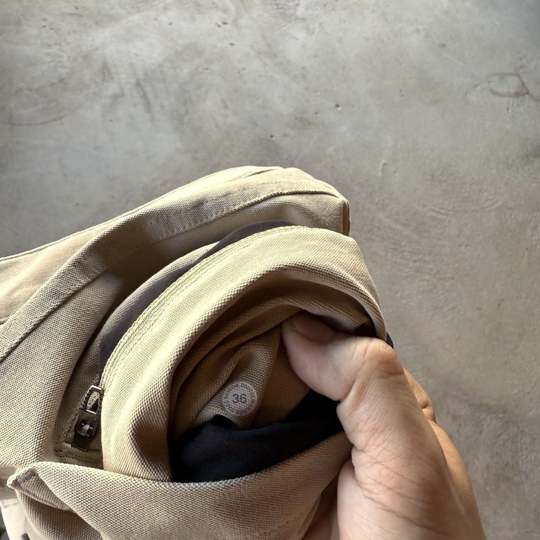 Lululemon Lululemon Men Pants 36x27 Regular Fit Straight Leg Chino Beige Cotton Spandex 5-Pocket Outdoor Stretch Flat Front Size US 36 / EU 52 - 7 Thumbnail