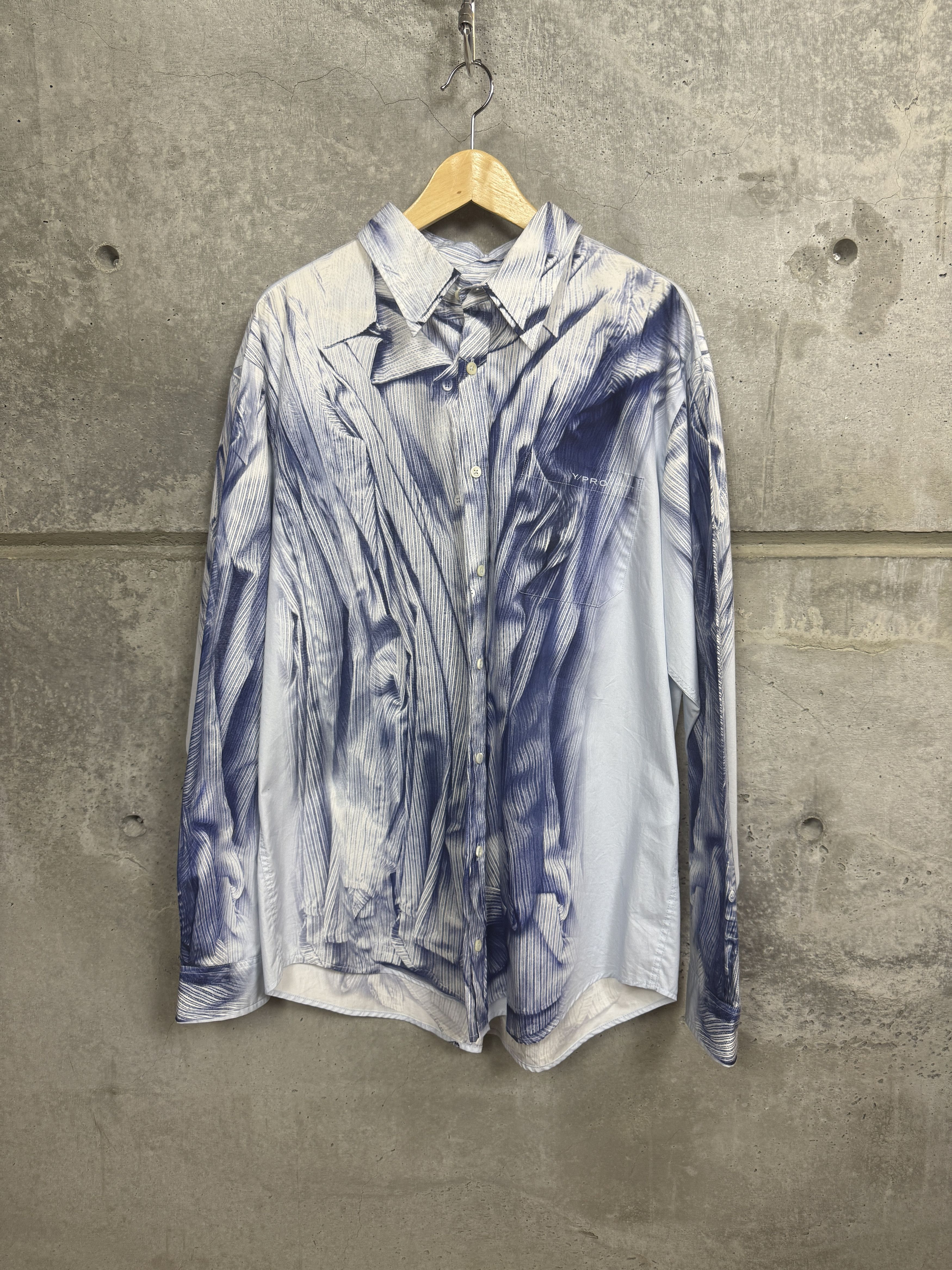 Y/Project $615 Y/Project Compact Print Shirt Size US L / EU 52-54 / 3 - 6 Thumbnail