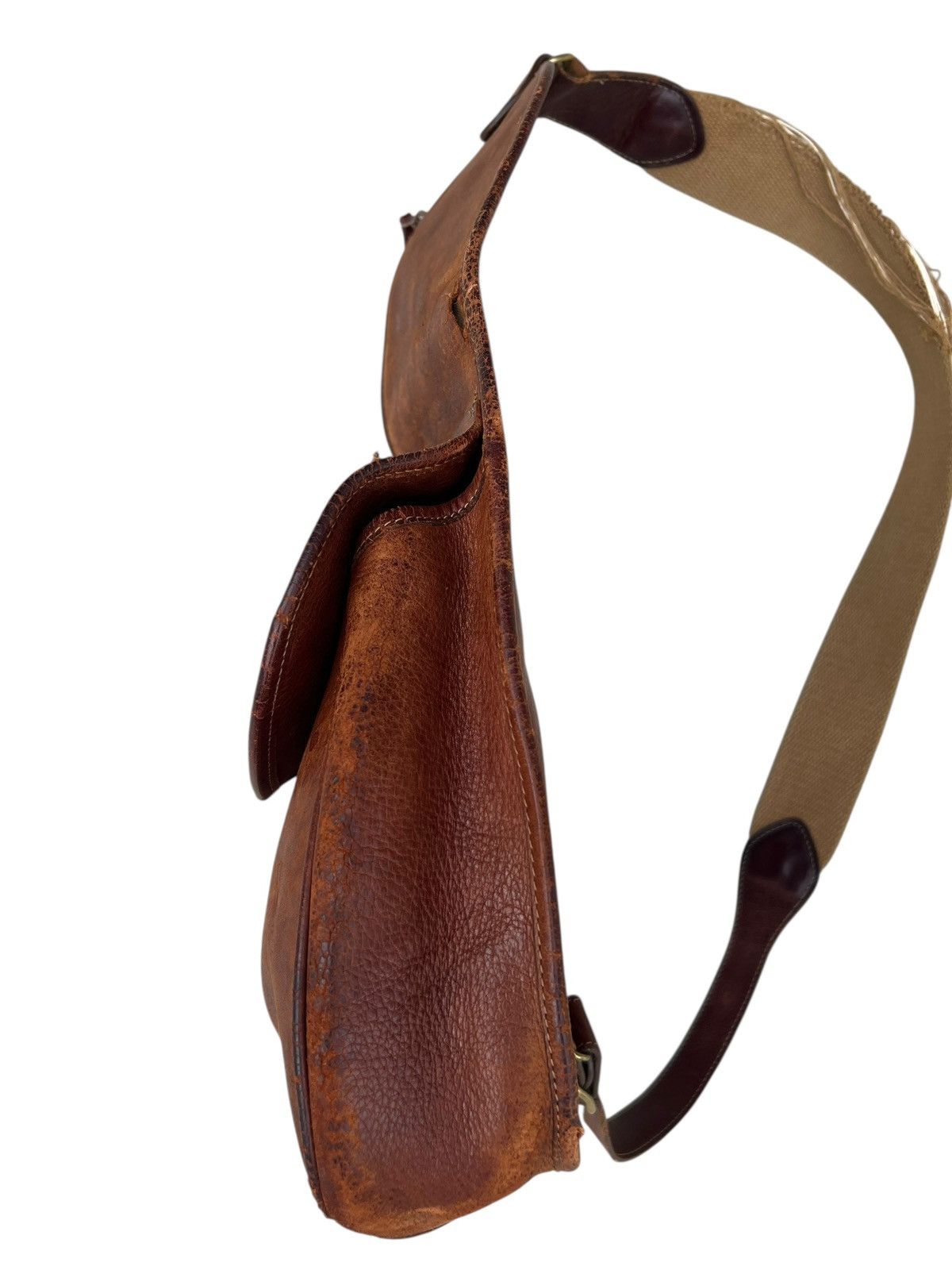 Leather Distressed Patina Leather Cross Body Bag Marley Hodgson Size ONE SIZE - 11 Thumbnail