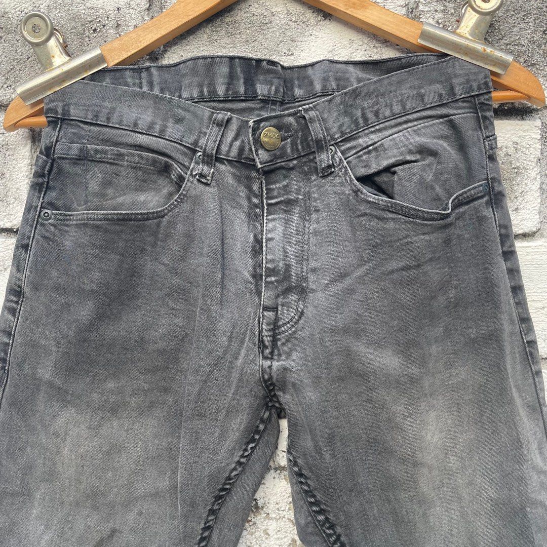Zara Size 28 Zara Man Jeans with Patch on Knee Charcoal Grey Size US 28 / EU 44 - 3 Thumbnail