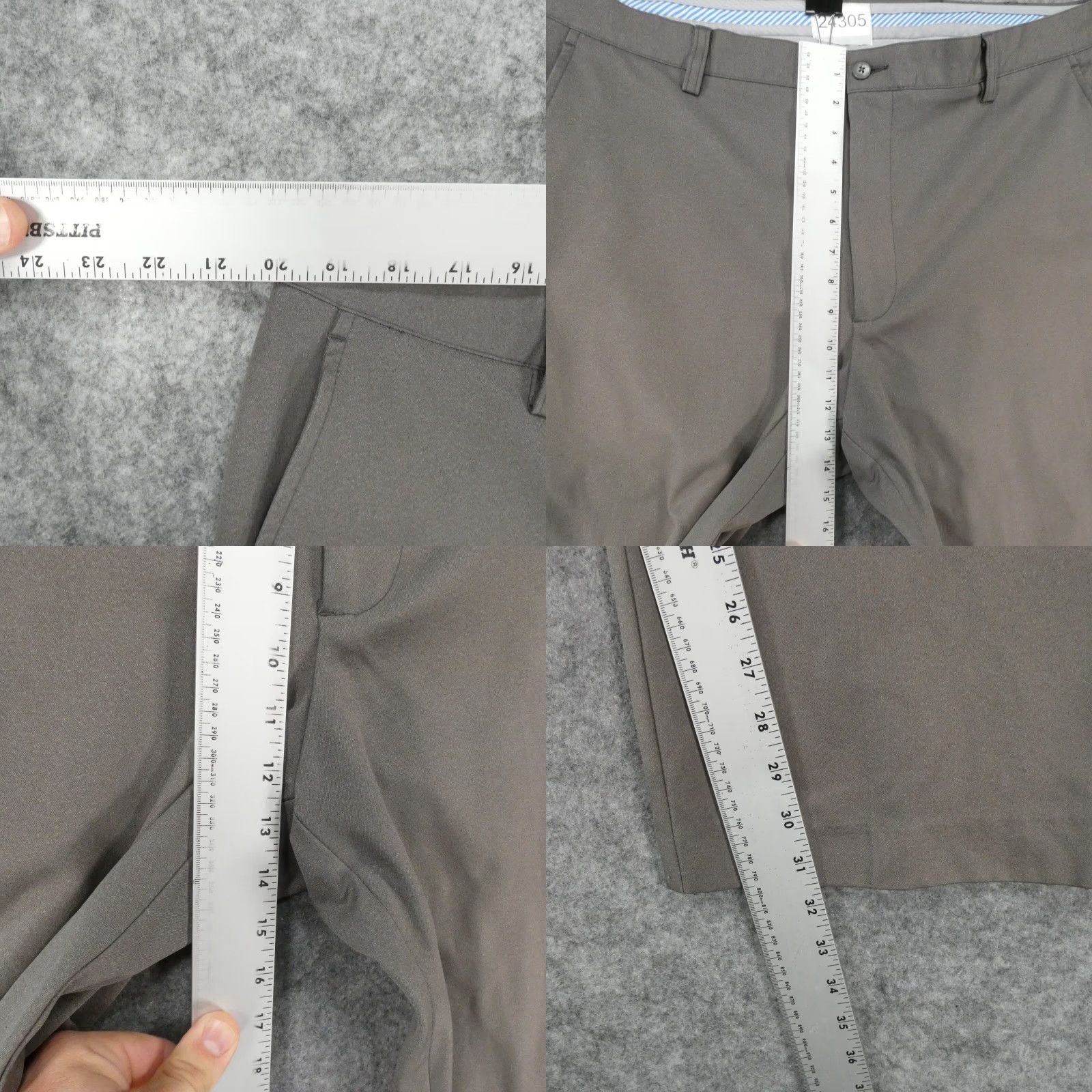 Footjoy FootJoy Pants Men 40x32 Stretch Chino Flat Front Gray Lightweight Golf Size US 40 / EU 56 - 8 Thumbnail