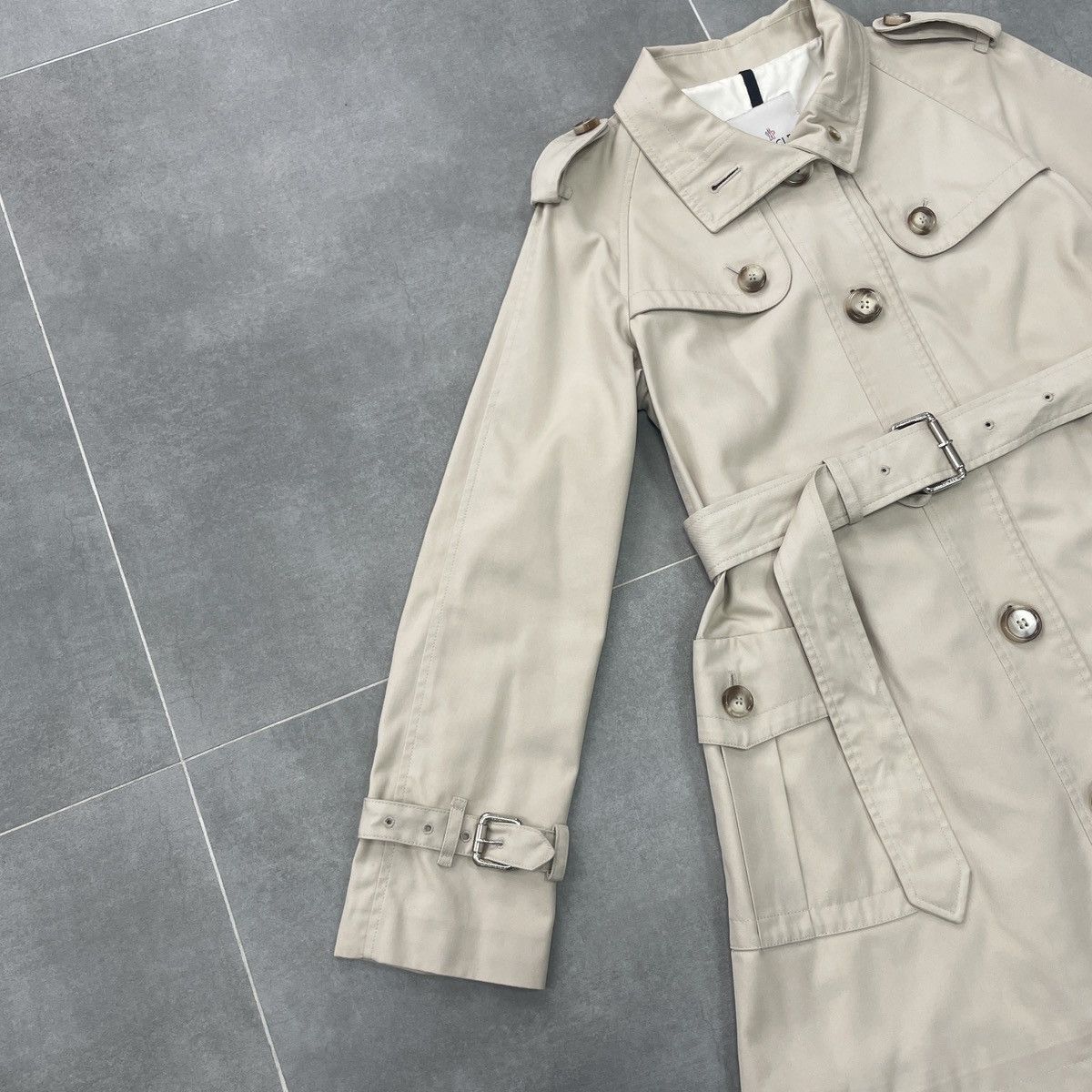 Moncler Authentic Moncler Thalia Women Trench Coat Jacket Size 1 (S) Size S / US 4 / IT 40 - 3 Thumbnail