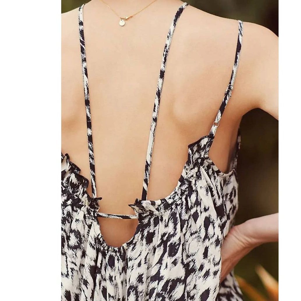 Anthropologie New Anthropologie Strappy Midi Dress $138 XXS B&W Cover-Up Size XXS / US 00 / IT 34 - 5 Thumbnail