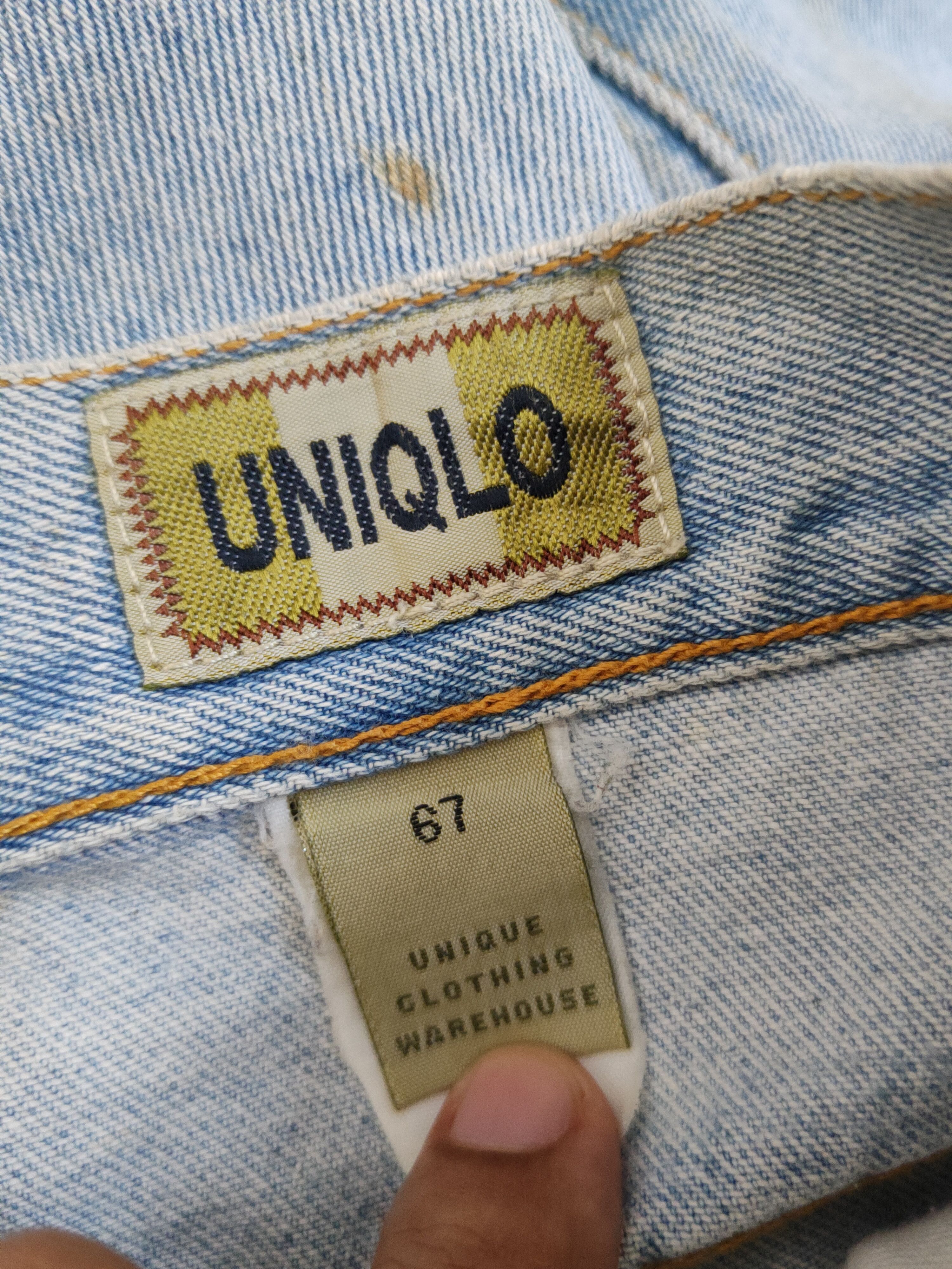 Uniqlo Uniqlo vintage Light Blue Distressed Ripped Jeans #W1413 Size US 27 - 17 Thumbnail