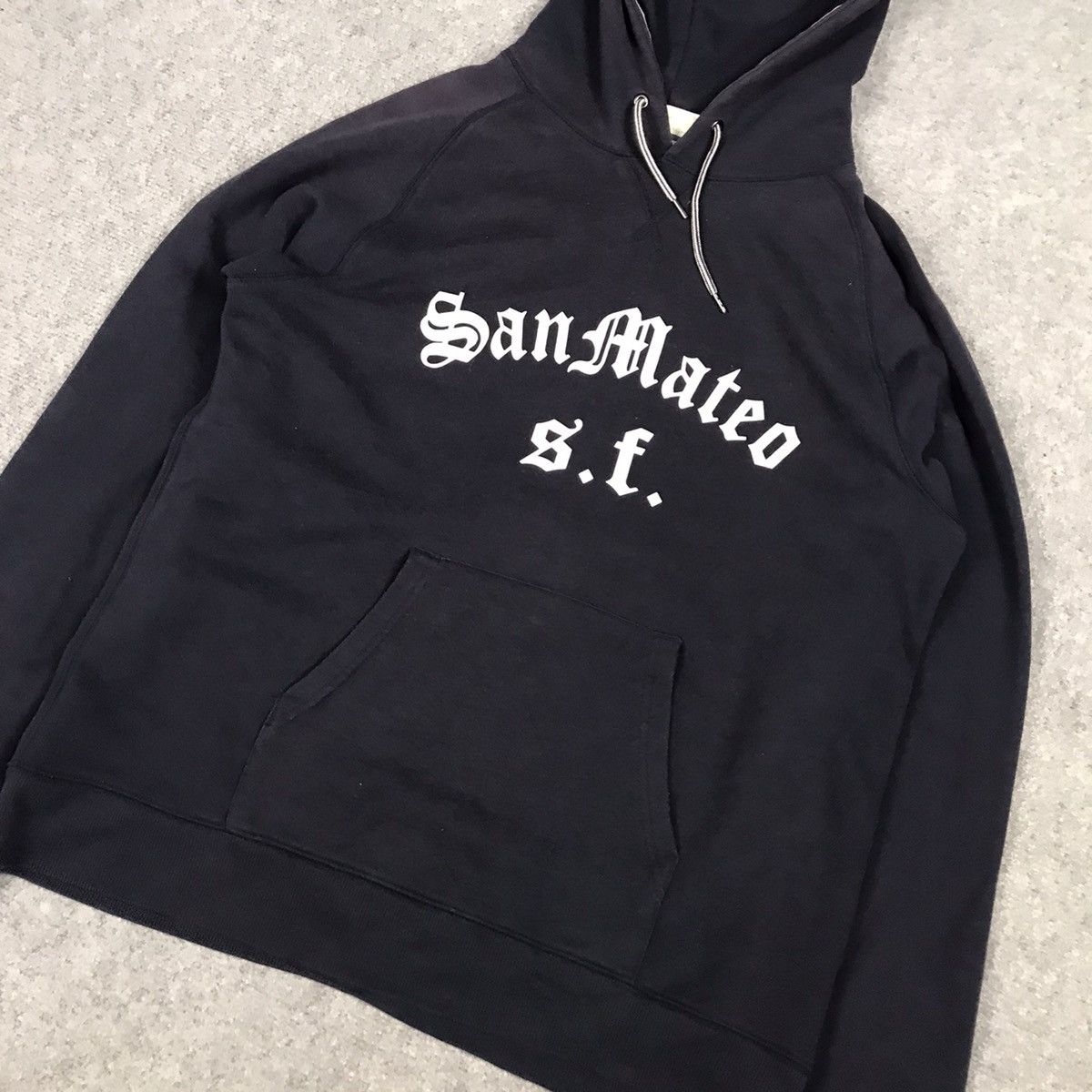 Japanese Brand SAN MATEO CALIFORNIA CITY NAVY HOODIES JACKET Size US L / EU 52-54 / 3 - 3 Thumbnail