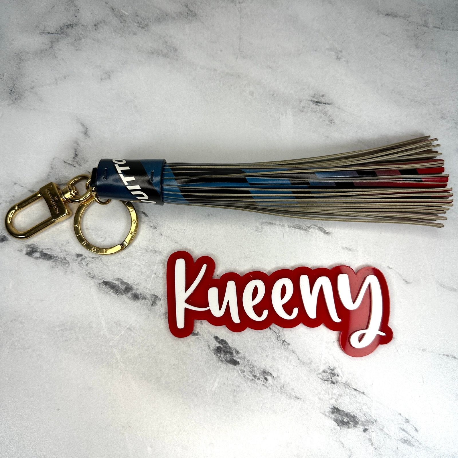 Louis Vuitton Race Collection Tassel Bag Charm Keychain