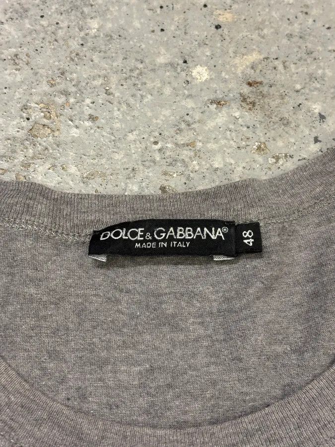 Designer × Dolce & Gabbana × Vintage Dolce & Gabbana James Dean Grey T-Shirt Size US S / EU 44-46 / 1 - 7 Thumbnail