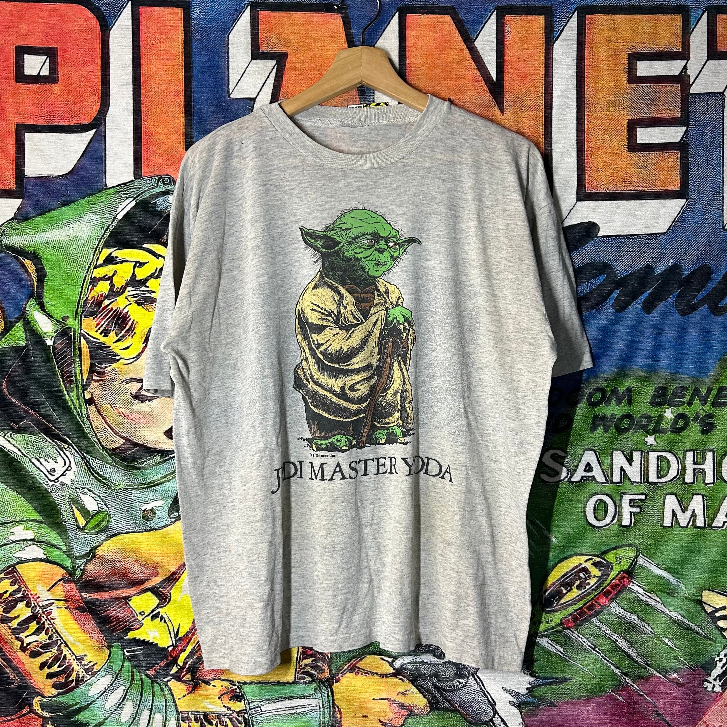 Vintage Vintage 80s Star Wars Yoda Tee Size XL Size US XL / EU 56 / 4 - 1 Thumbnail