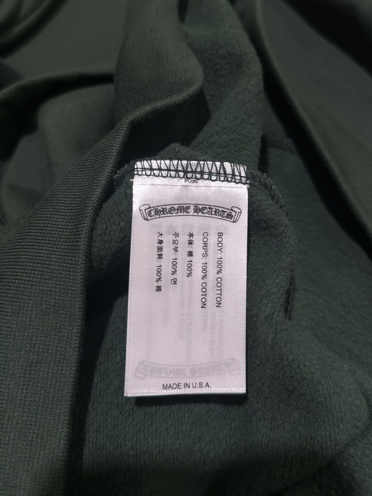 Chrome Hearts Chrome Hearts Shoulder Logo Hoodie Green Size US XL / EU 56 / 4 - 6 Thumbnail