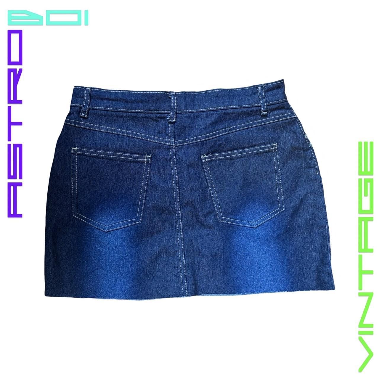 Other VINTAGE Y2K VANILLA STAR JEANS SEQUIN BLUE DENIM SKIRT _ 28" Size 28" / US 6 / IT 42 - 4 Thumbnail