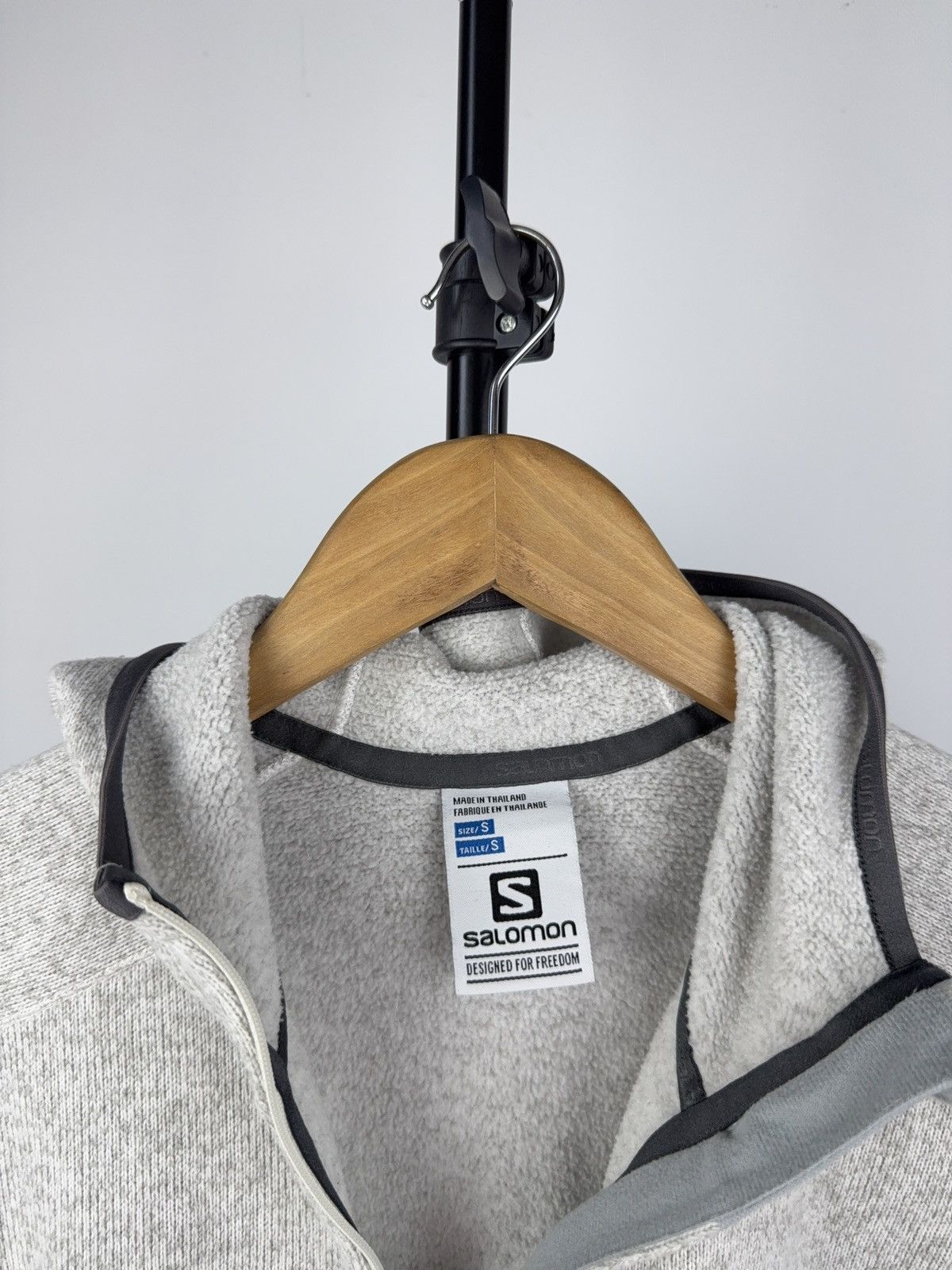 Salomon Salomon Women’s Gray Fleece Hoodie Jacket Size S Size S / US 4 / IT 40 - 5 Thumbnail