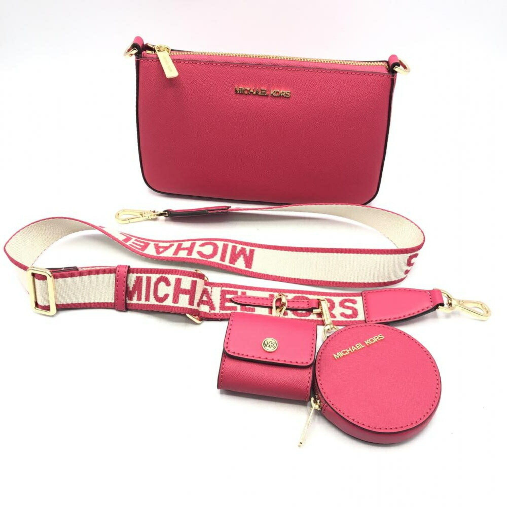 Michael Kors MICHAEL KORS Leather Shoulder Bag Pink Michael Kors Size ONE SIZE - 1 Thumbnail