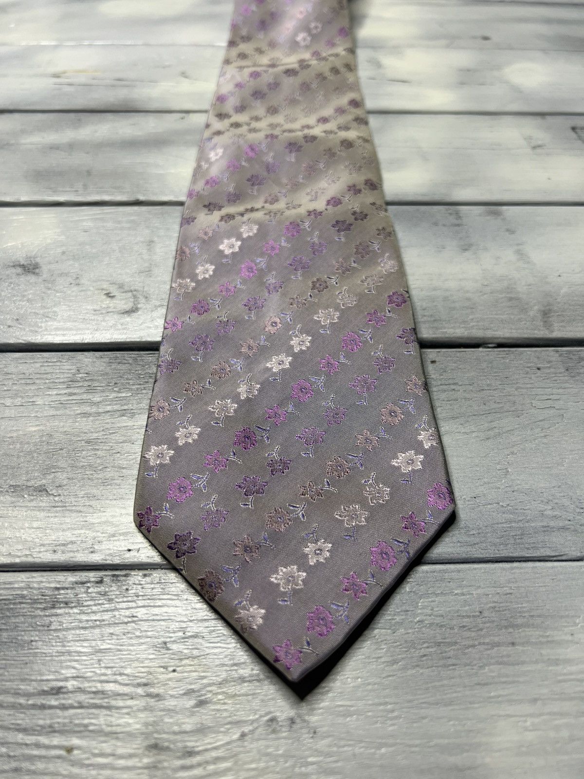 Kenzo Rare Luxury Tie Kenzo Flowers Size ONE SIZE - 2 Thumbnail