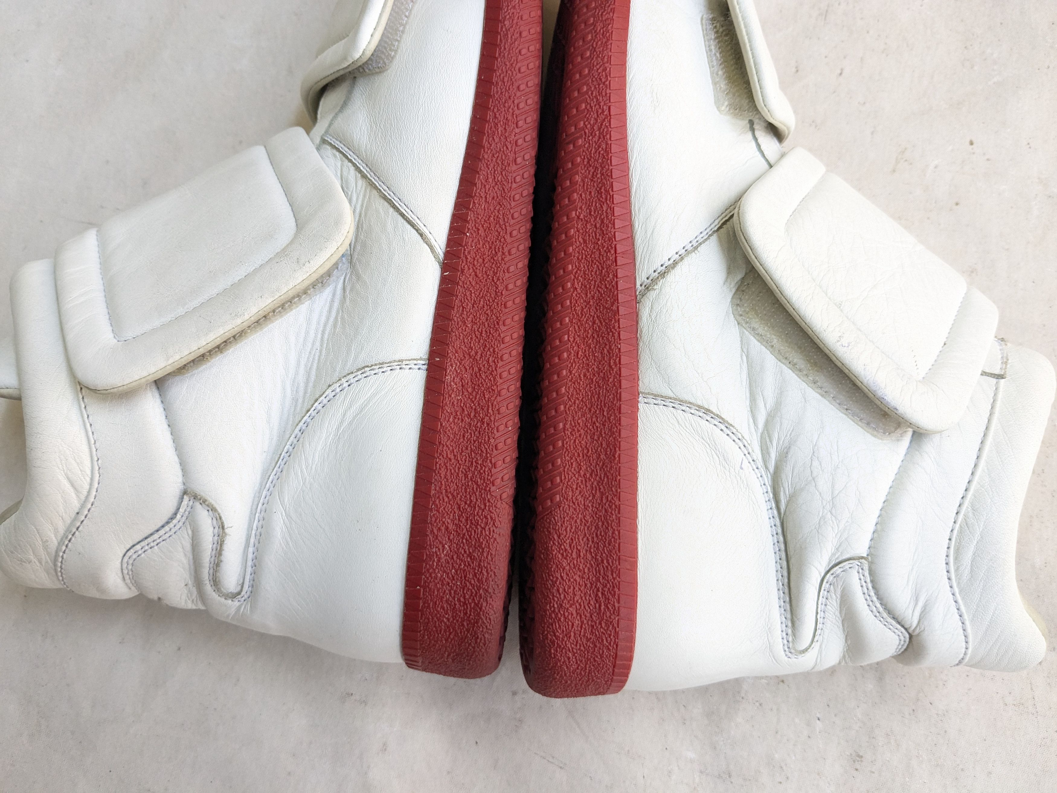 靴 maison margiela clinic hi sneaker Maison Margiela Clinic Sneakers White Red 10 43 High