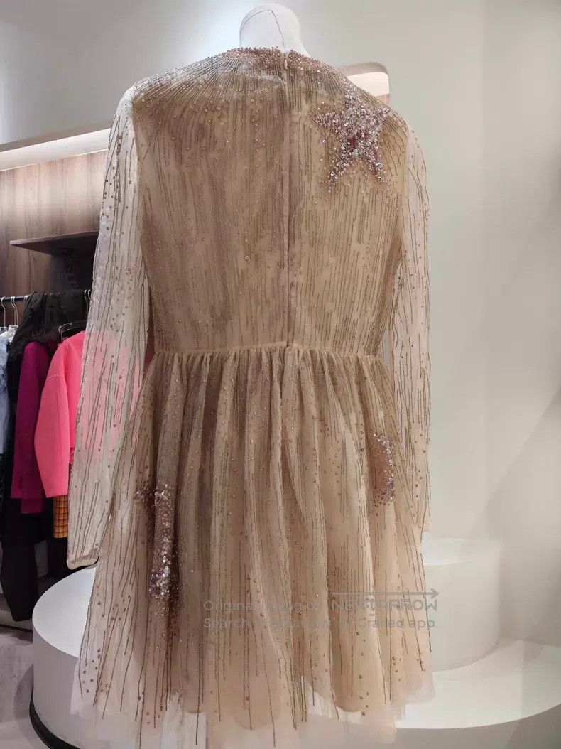 Valentino Valentino Nude studded beaded mesh dress Size S / US 4 / IT 40 - 2 Thumbnail