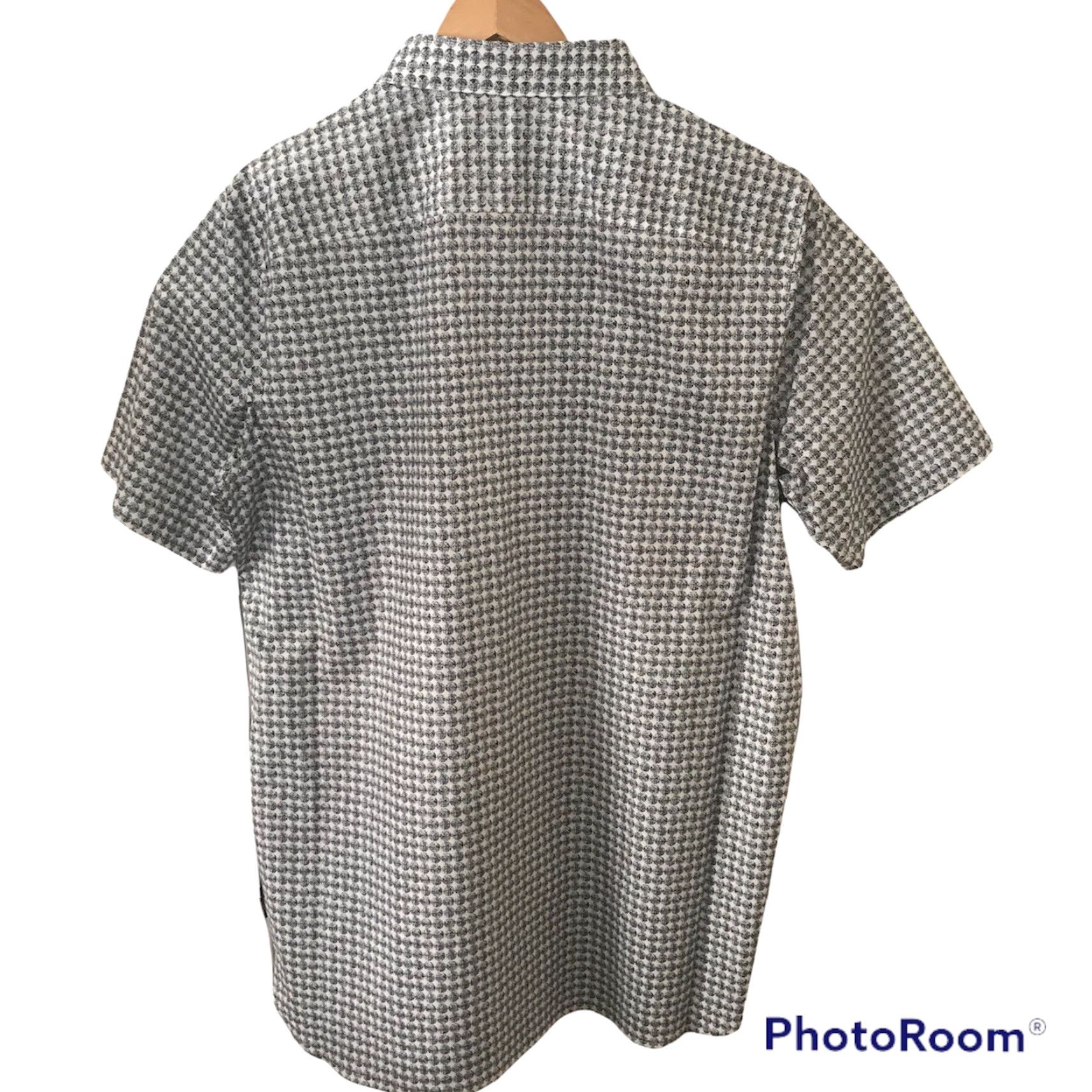 Perry Ellis Perry Ellis Shirt Mens Medium Short Sleeve Circle Pattern Stretch Bright White NEW Button-Up Button-Front Casual 98% Cotton 2% Elastane Size US M / EU 48-50 / 2 - 5 Thumbnail