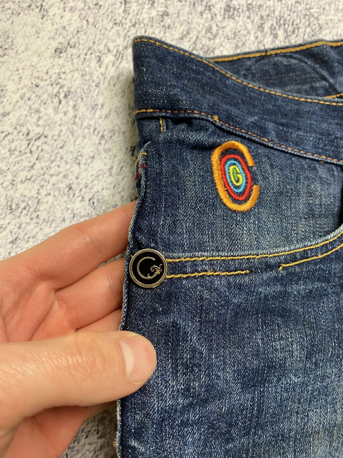 Coogi × JNCO × Vintage Crazy Vintage Y2K Baggy Coogi Royale Big Logo Jeans Shorts Size US 36 / EU 52 - 13 Thumbnail