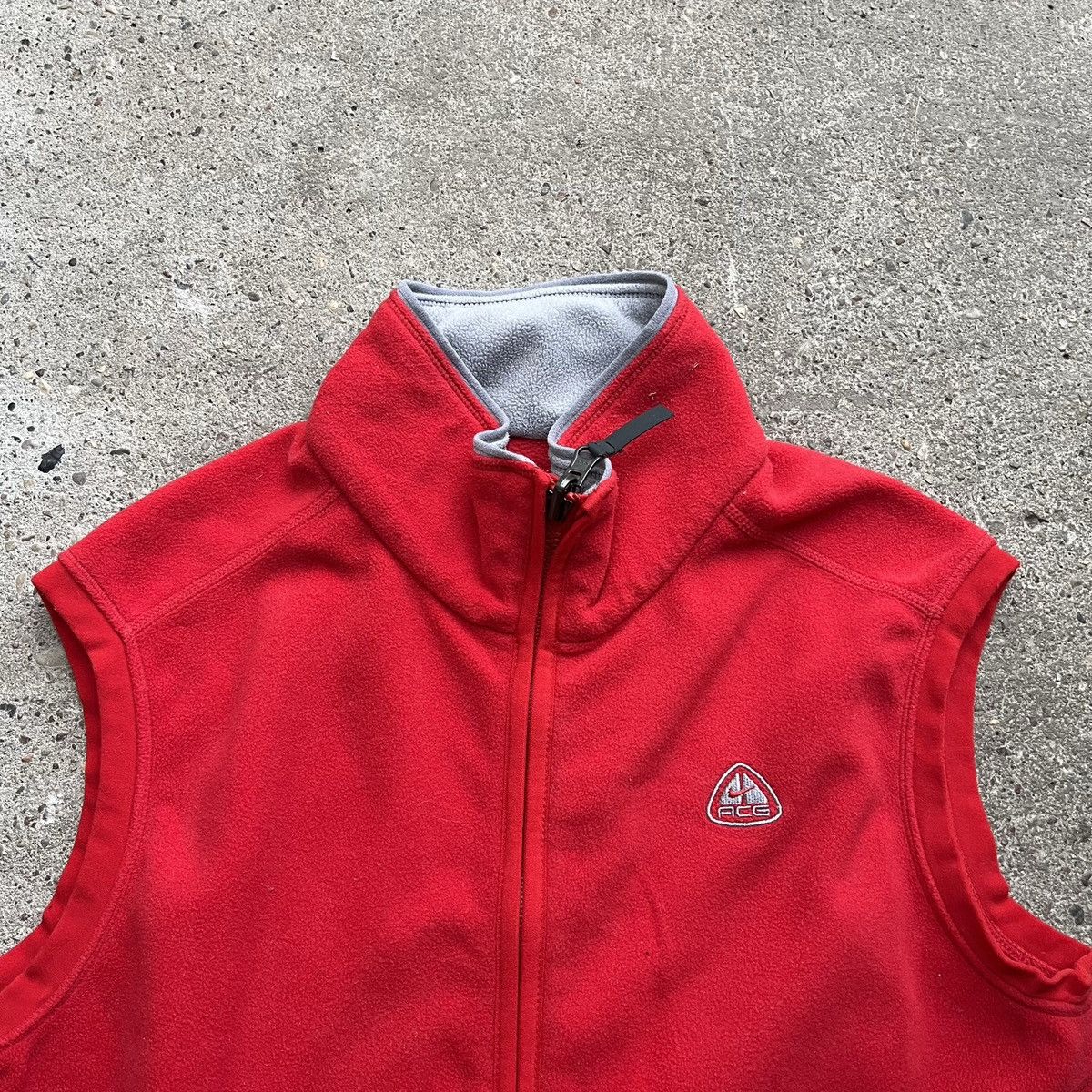 Nike ACG × Vintage Vintage Nike ACG Vest Gilet fleece red archive Japan Size M / US 6-8 / IT 42-44 - 2 Thumbnail