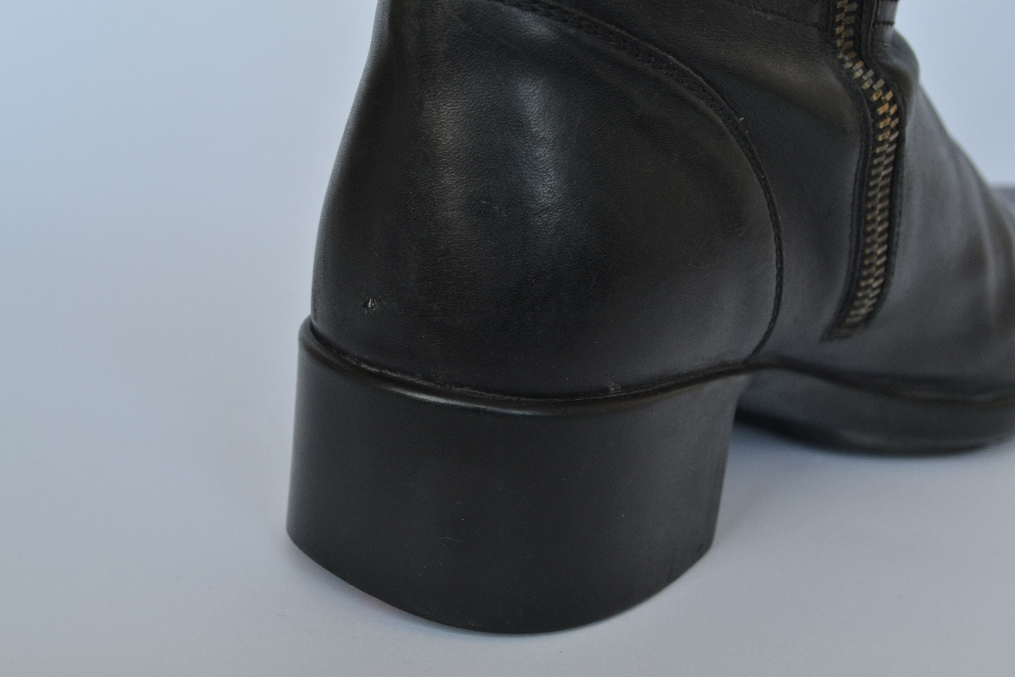 Prada PRADA Boots Leather Black Zip Logo 1999 Vintage Size 41 Size US 11 / IT 41 - 15 Thumbnail