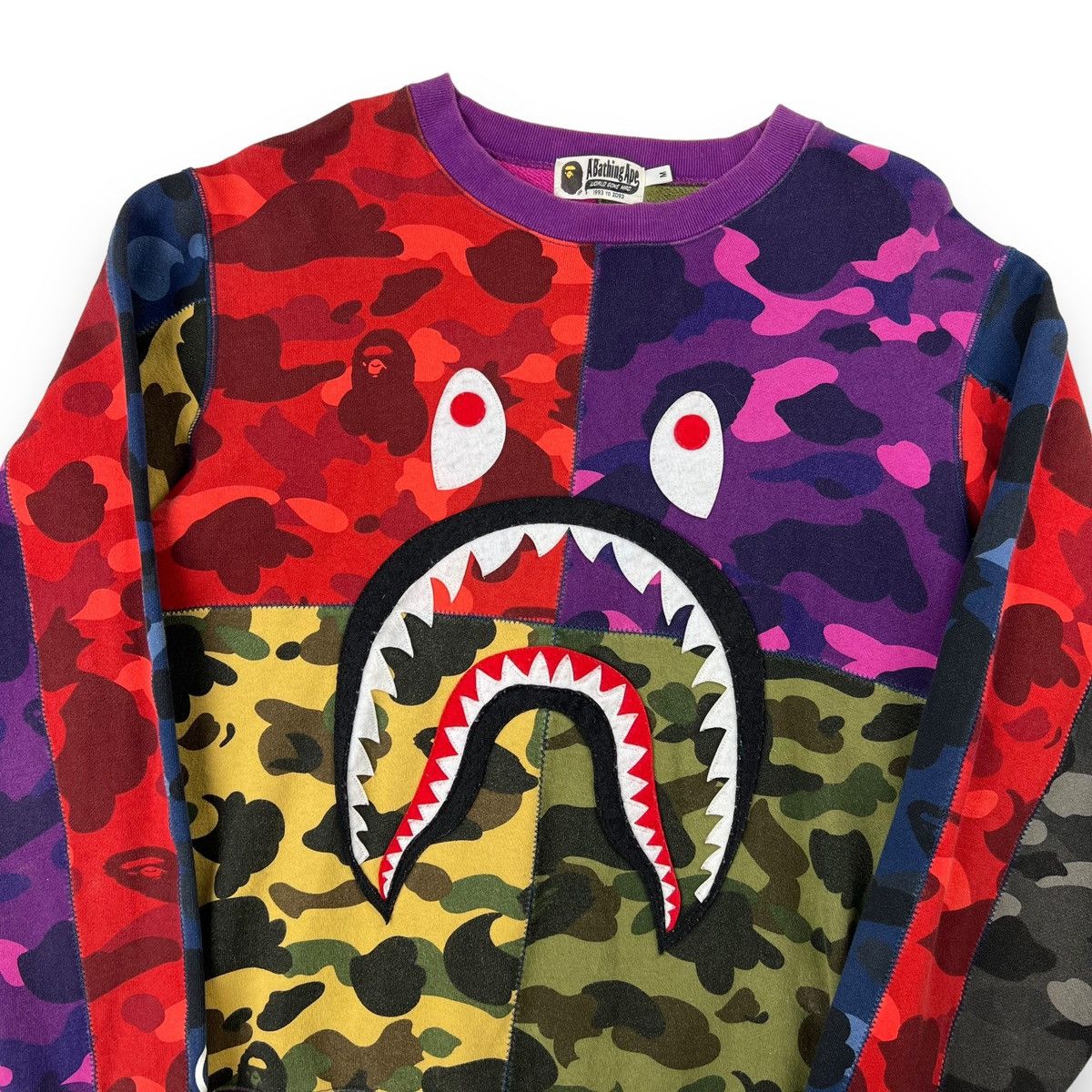 Bape Bape Mix Camo Shark Sweatshirt | Grailed