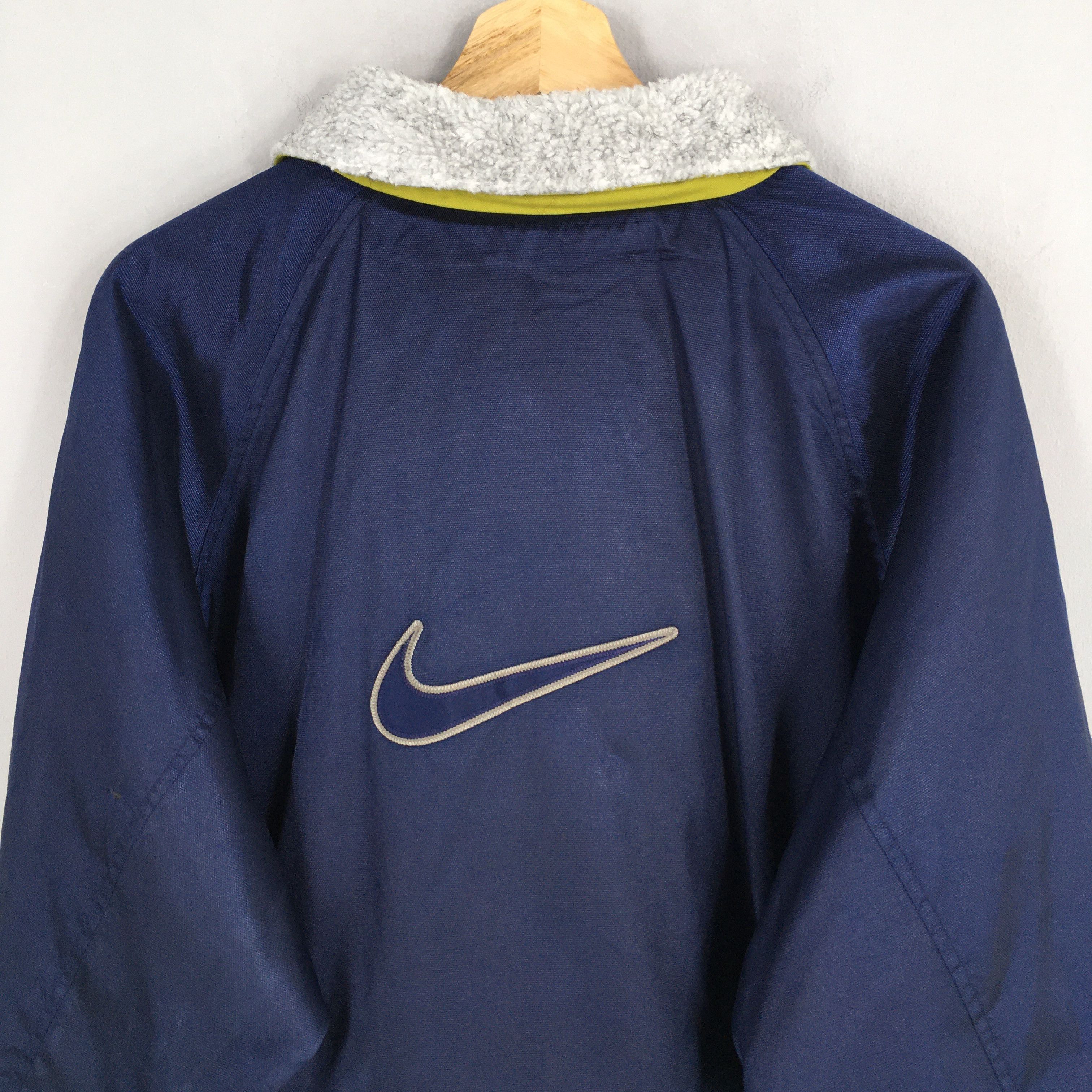 Nike Vintage 90's Nike Swoosh Blue Jacket Large Size US L / EU 52-54 / 3 - 9 Thumbnail