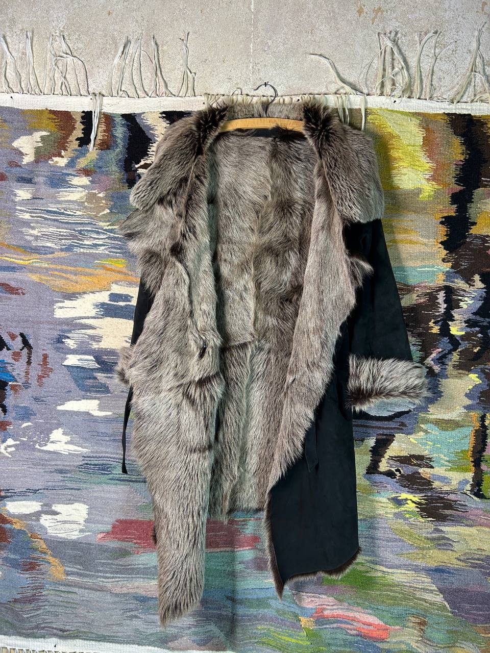 Annette Gortz Annette Görtz Fur & Leather Coat Real Fur AvantGarde EU36 Size S / US 4 / IT 40 - 10 Thumbnail